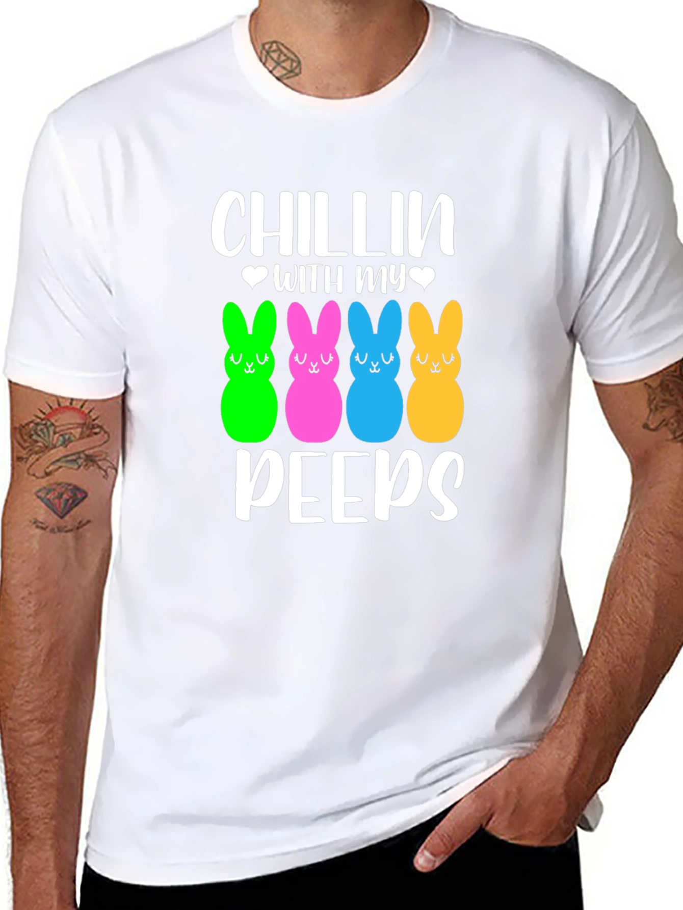 Chillin With My Peeps T-Shirt Easter Holiday
