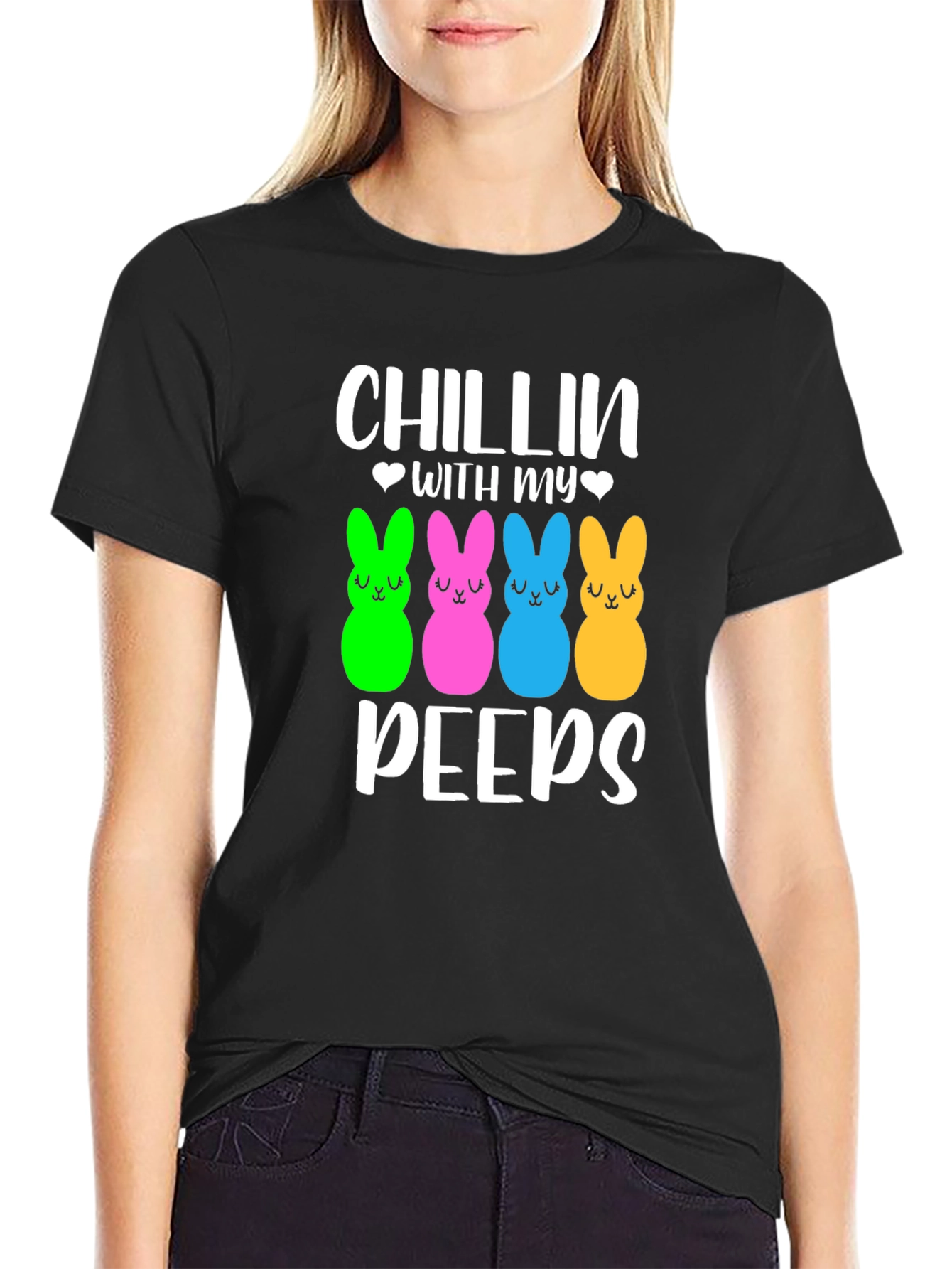 Chillin With My Peeps T-Shirt Easter Holiday