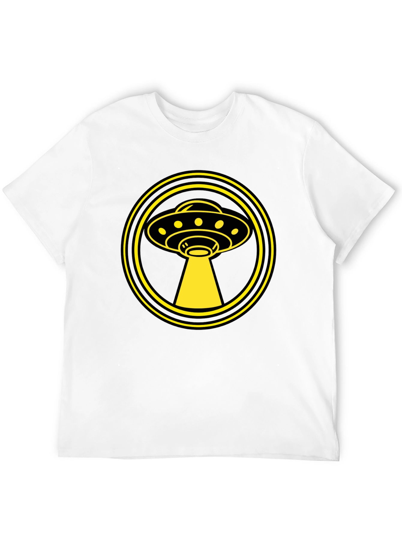 UFO Abduction Graphic Tee - Sci-Fi Alien T-Shirt