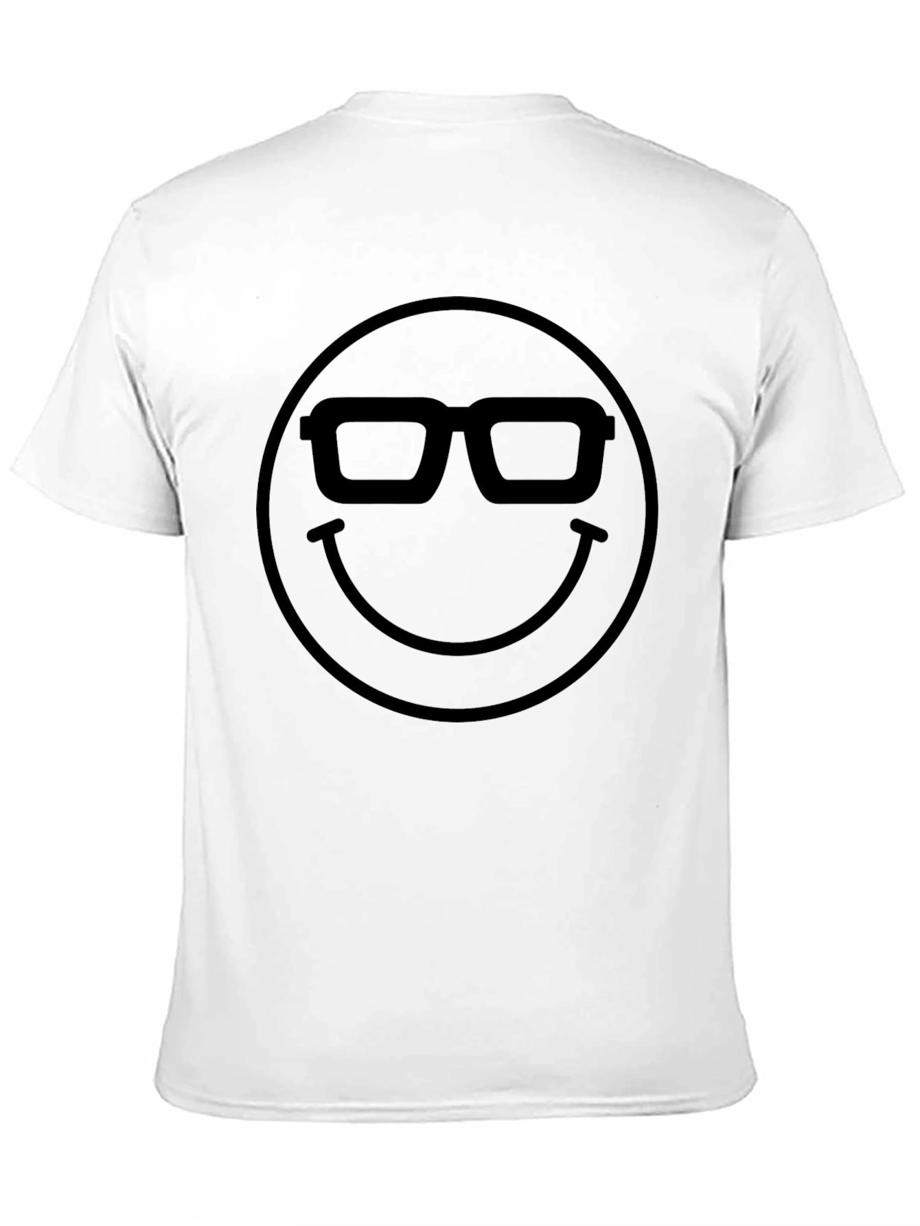 Geek Smiley Face T-Shirt - Black Graphic Tee