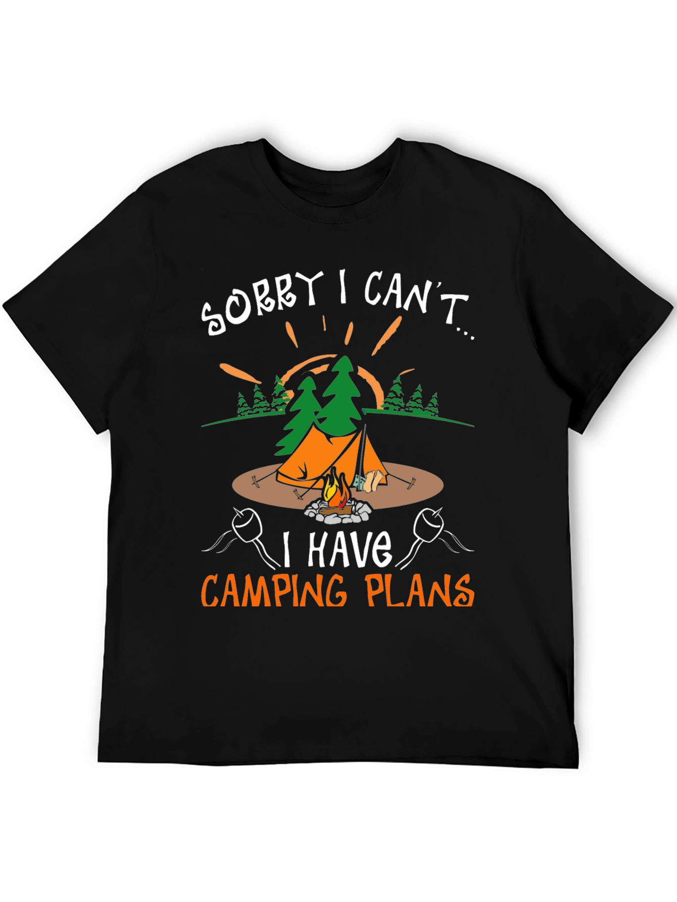 Camping Plans Graphic T-Shirt