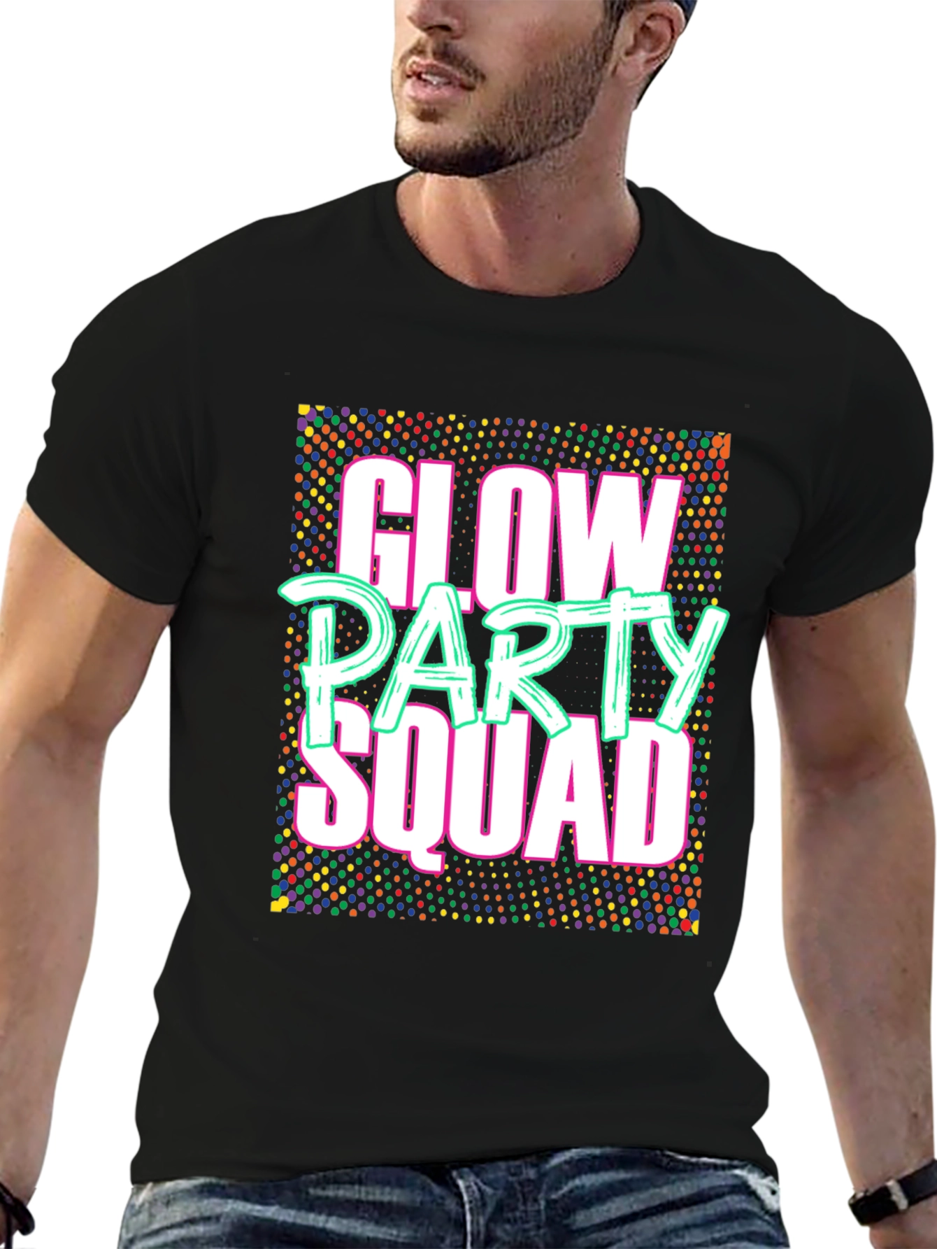 Glow Party Squad Tee - Neon Rave T-Shirt