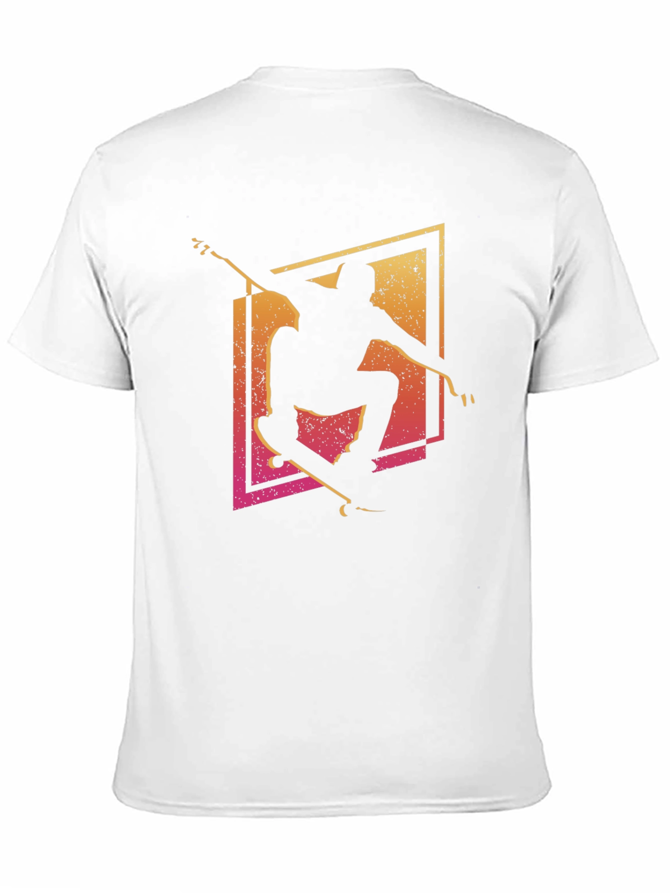 Skateboarder Graphic Tee - Black Cotton T-Shirt