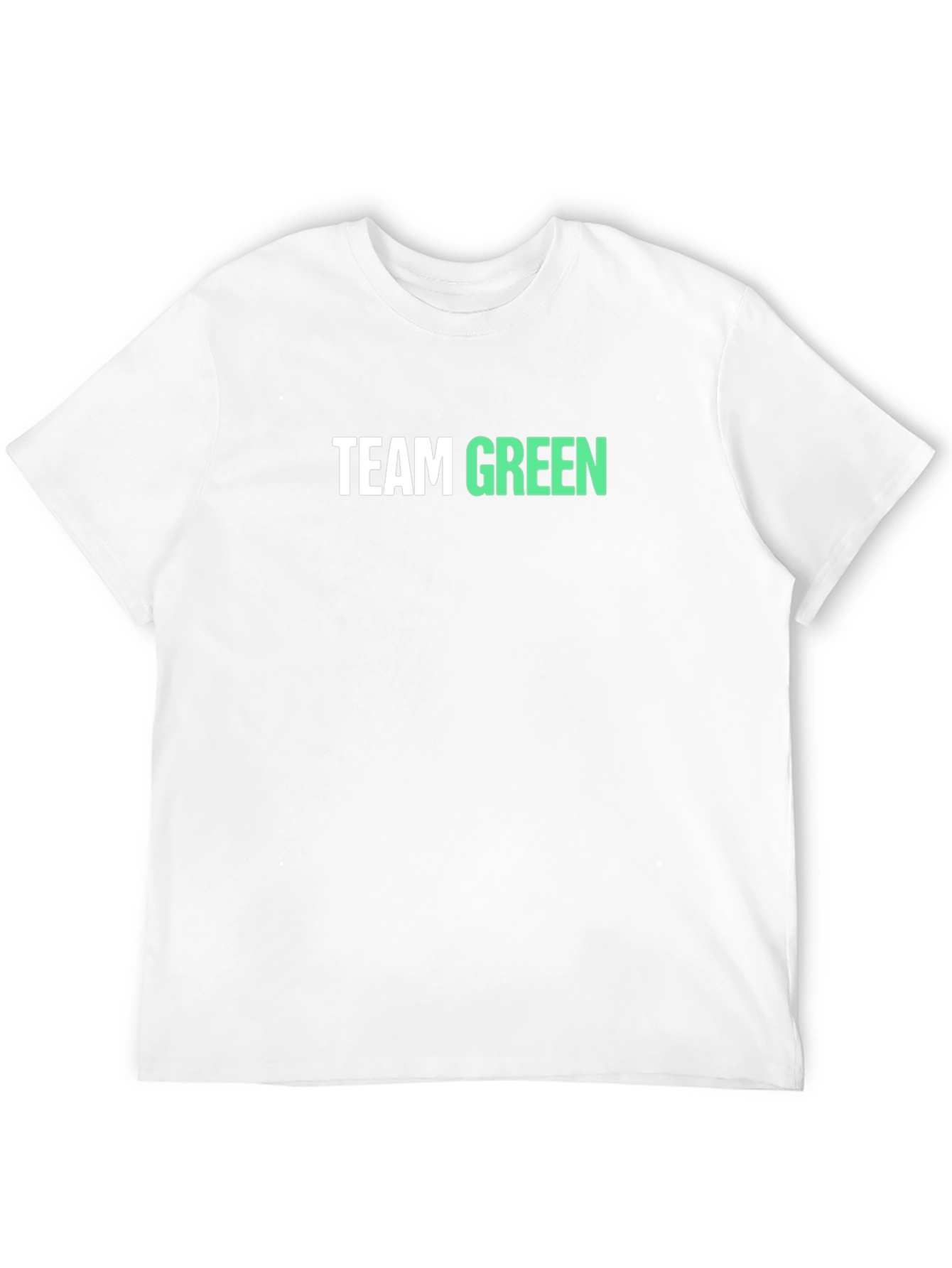 Team Green T-Shirt - Black Cotton Tee