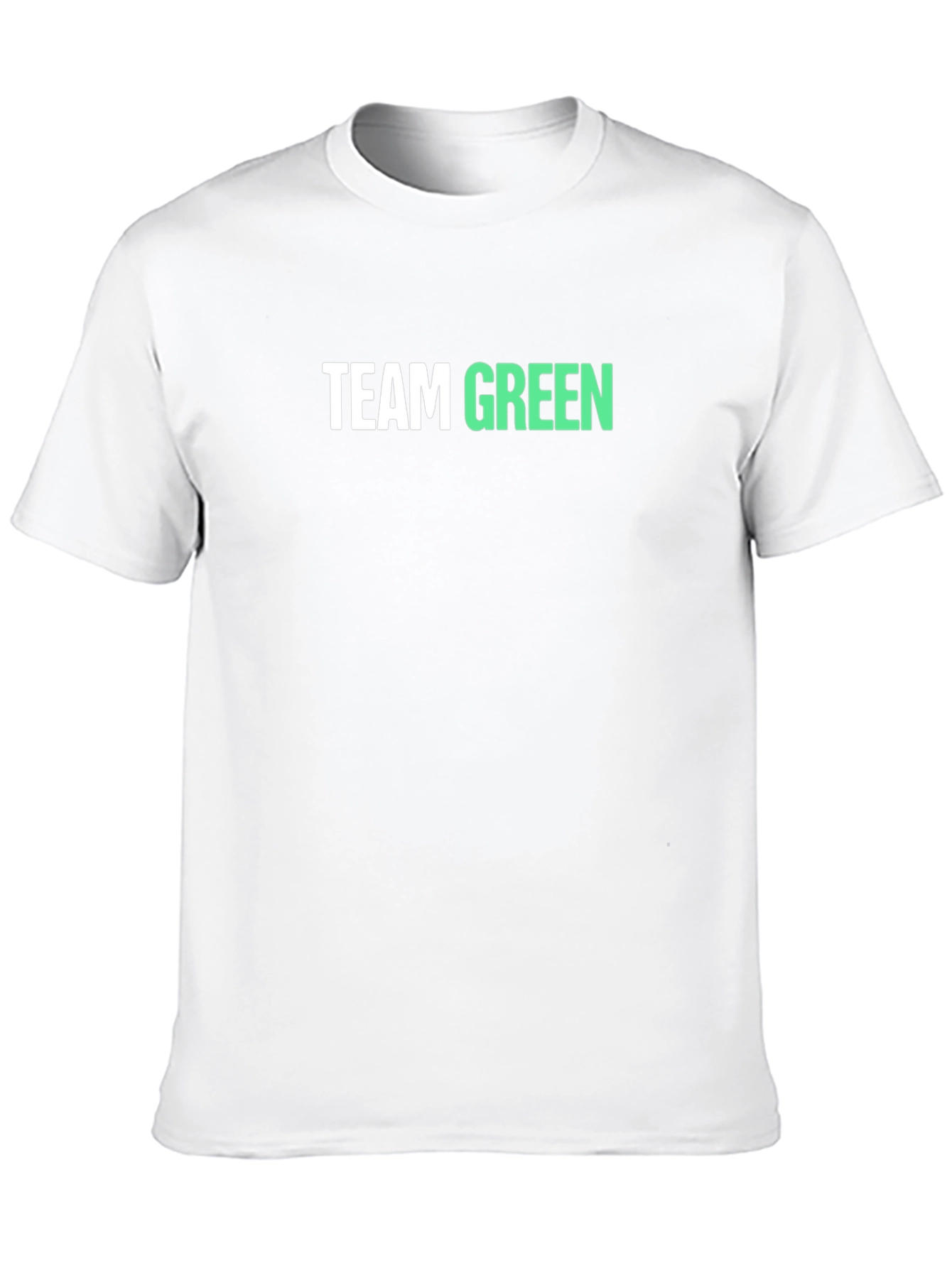Team Green T-Shirt - Black Cotton Tee