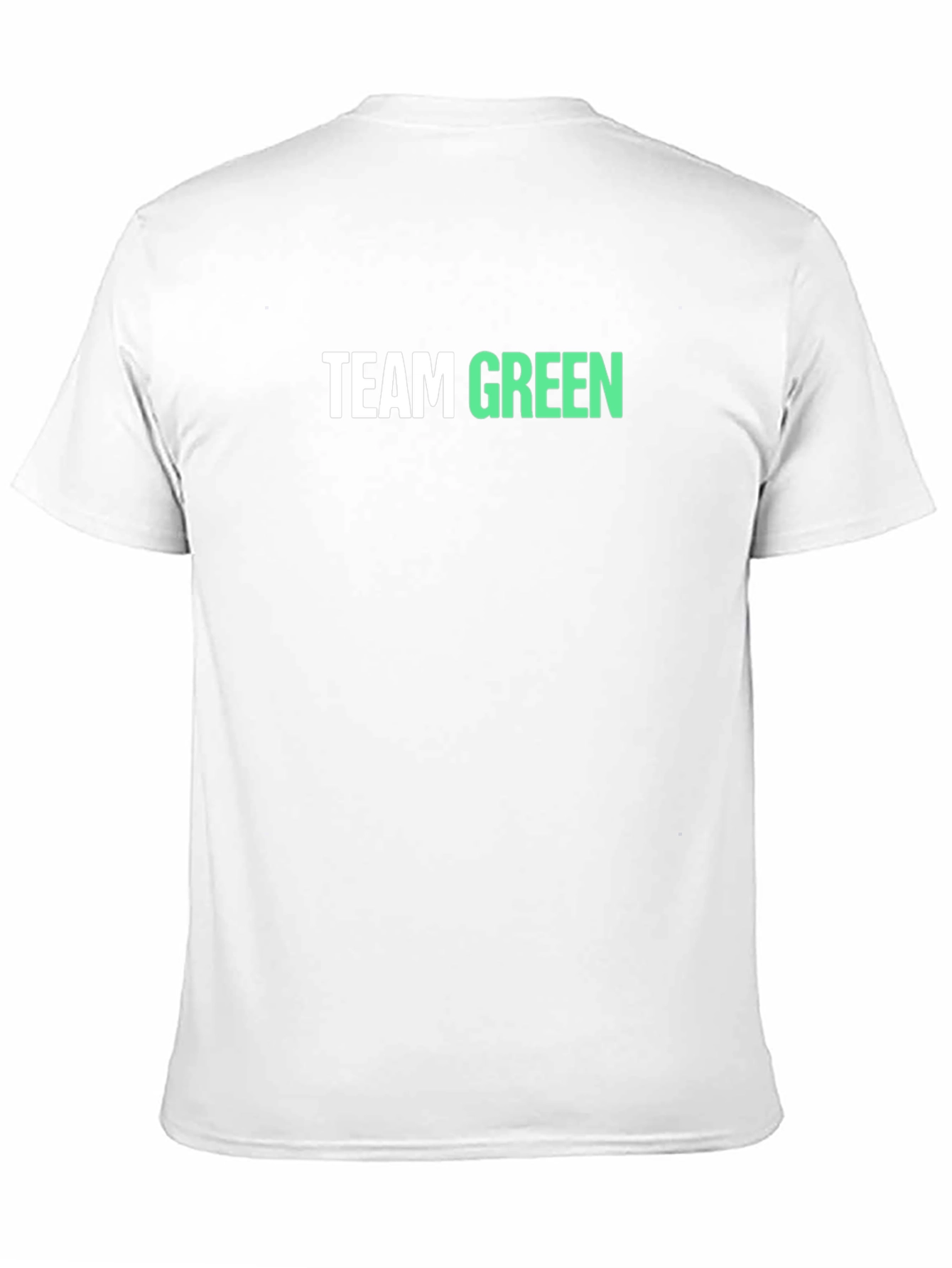 Team Green T-Shirt - Black Cotton Tee