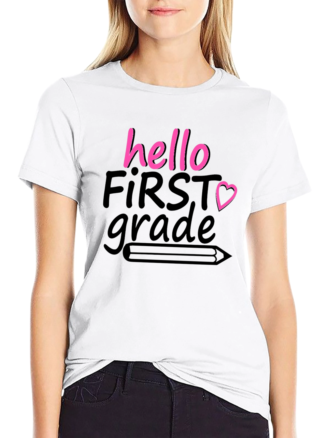 Hello First Grade T-Shirt Back to School Tee