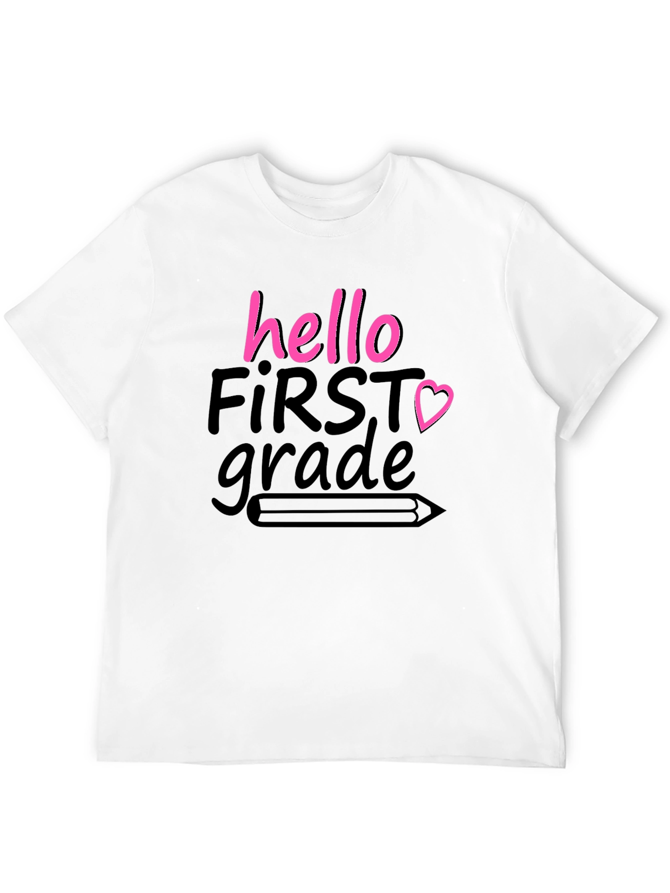 Hello First Grade T-Shirt Back to School Tee