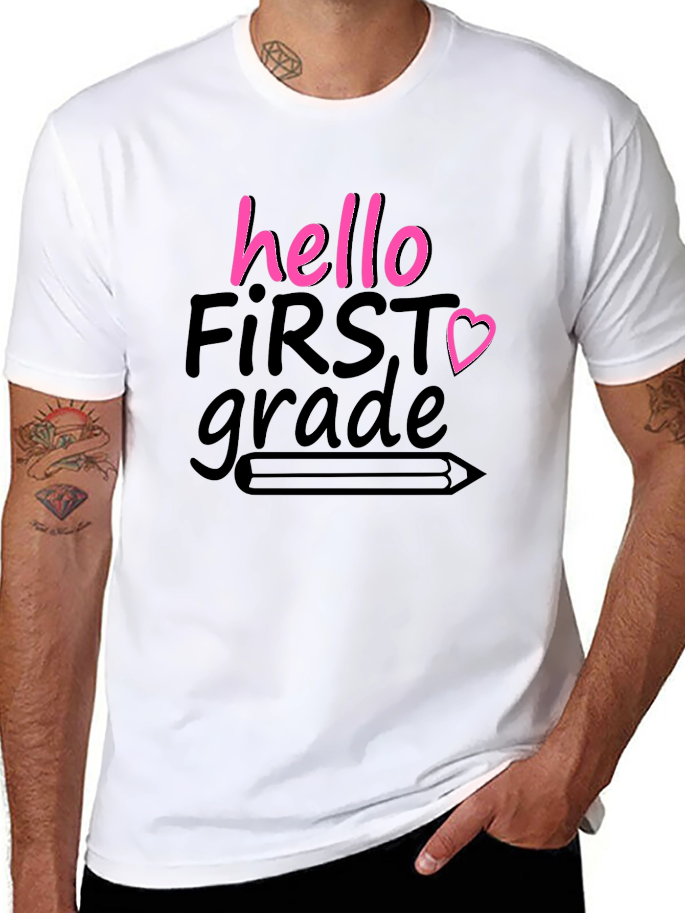 Hello First Grade T-Shirt Back to School Tee