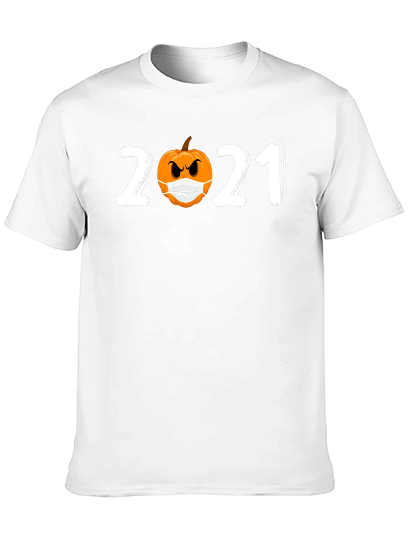 Halloween 2021 Masked Pumpkin T-Shirt
