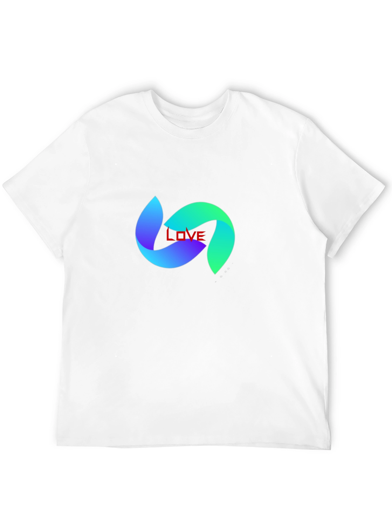 Love Abstract Graphic Print Black T-Shirt