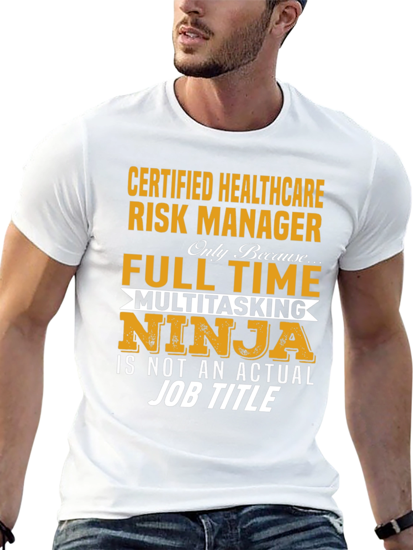 Healthcare Risk Manager Full Time Ninja T-Shirt