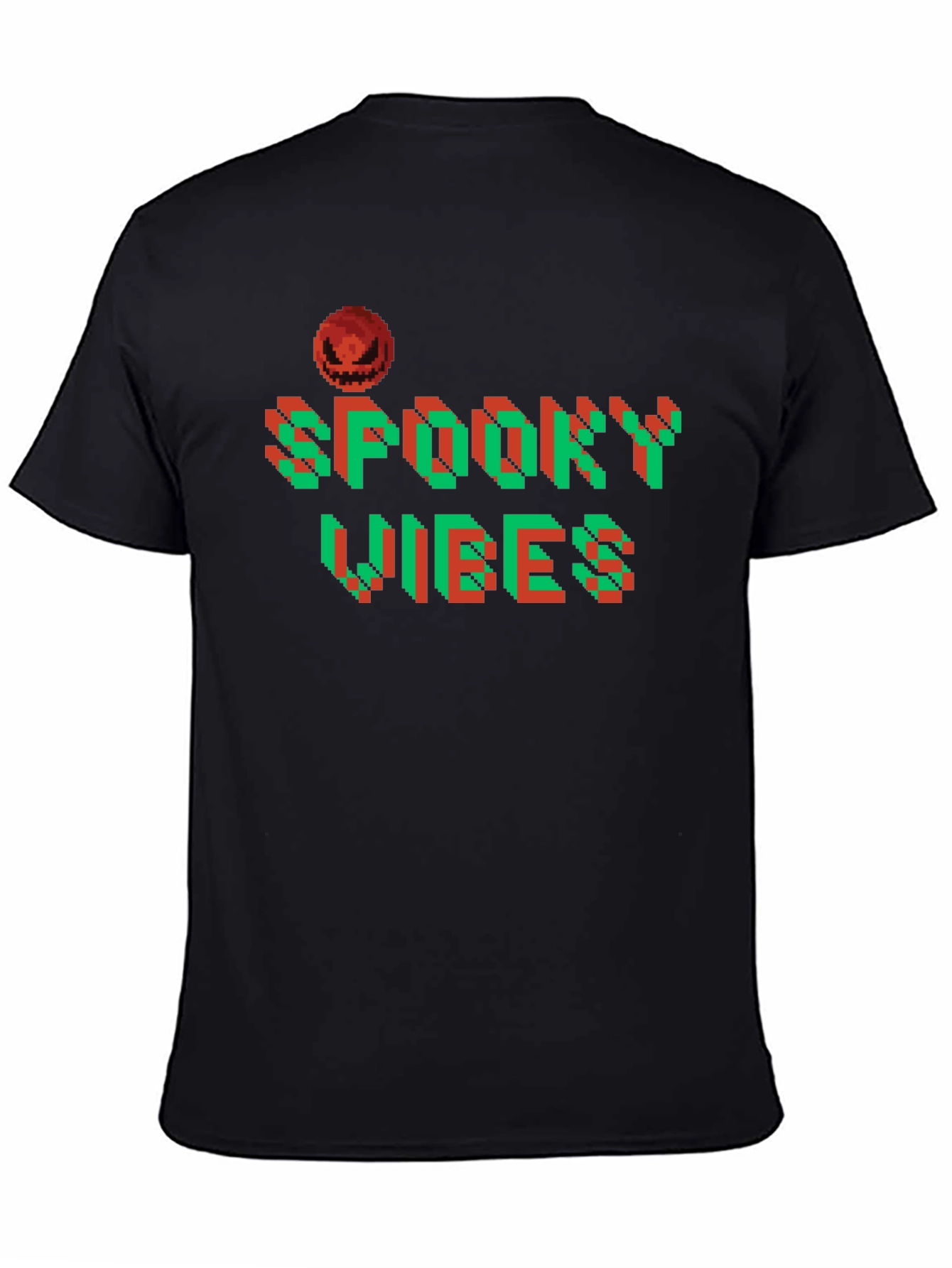 Spooky Vibes Halloween Pixel Art T-Shirt