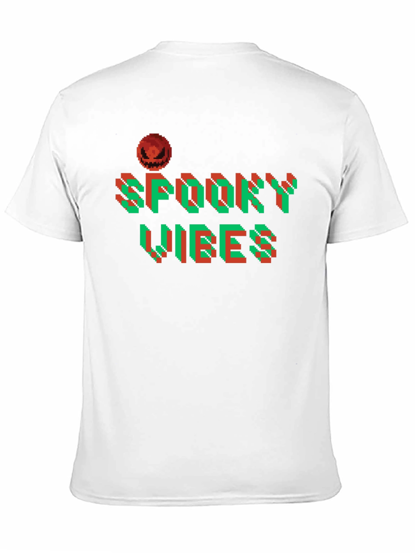 Spooky Vibes Halloween Pixel Art T-Shirt