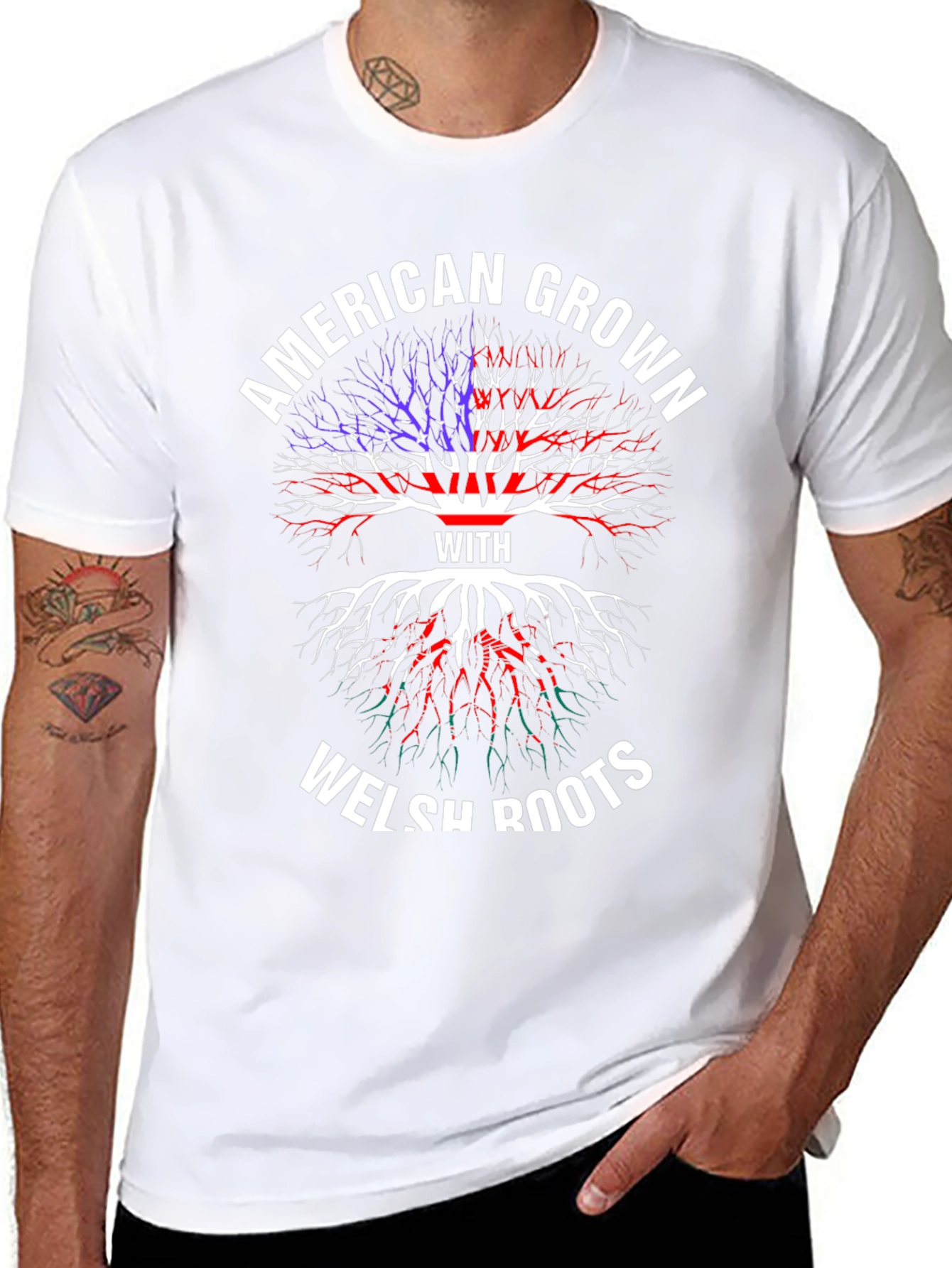American Grown with Welsh Roots T-Shirt