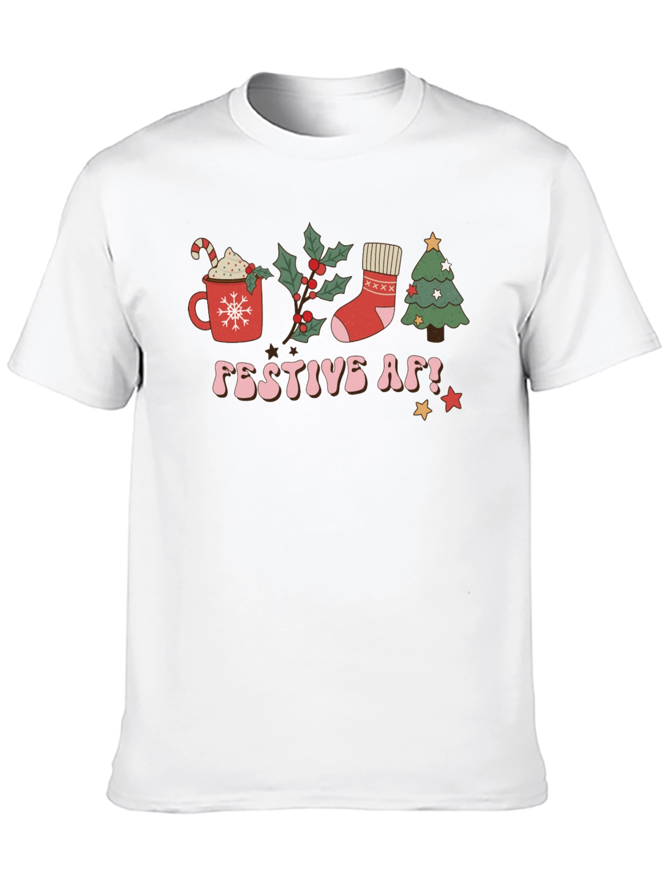 Festive AF T-Shirt - Holiday Celebration Tee
