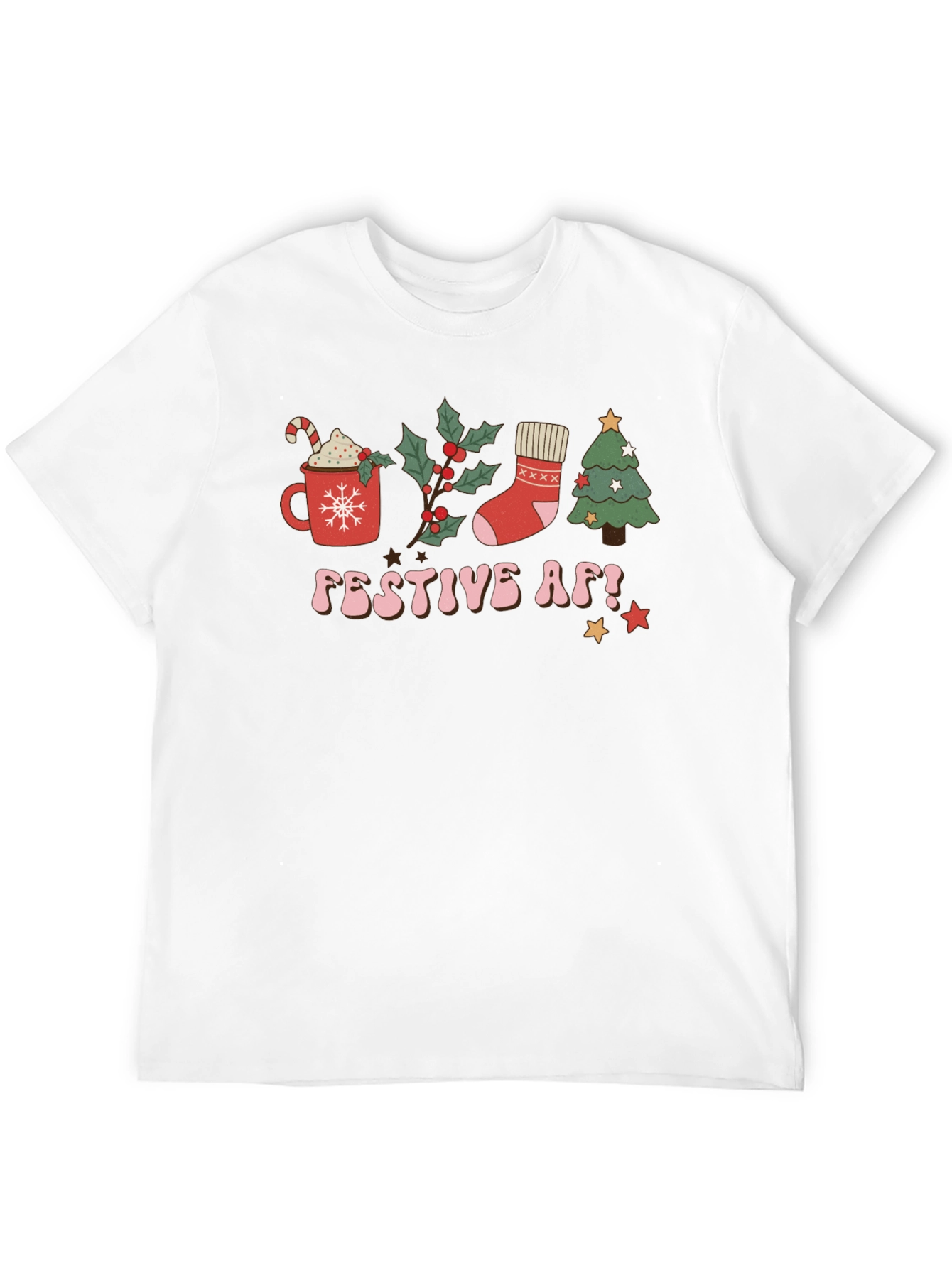 Festive AF T-Shirt - Holiday Celebration Tee