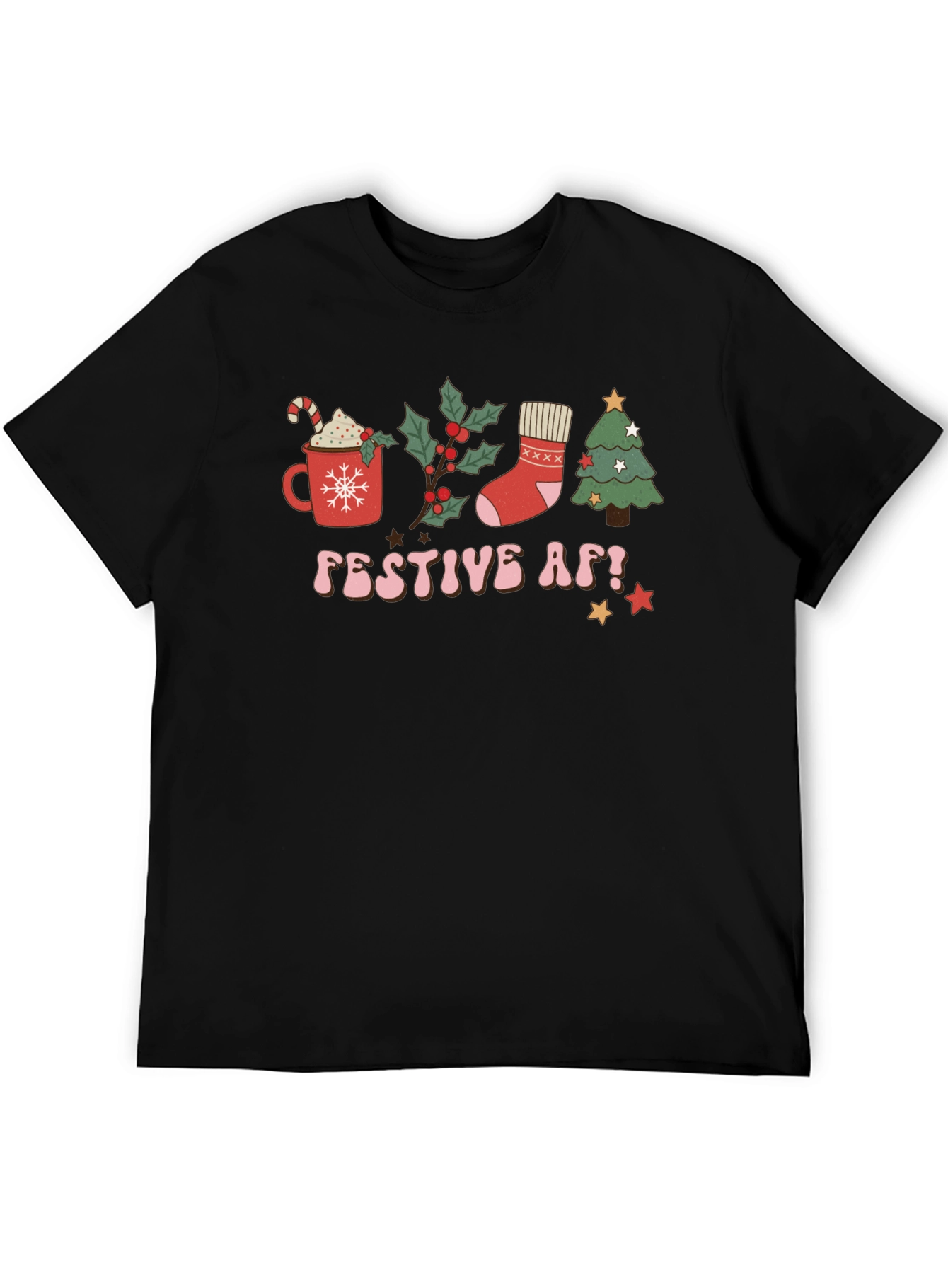 Festive AF T-Shirt - Holiday Celebration Tee
