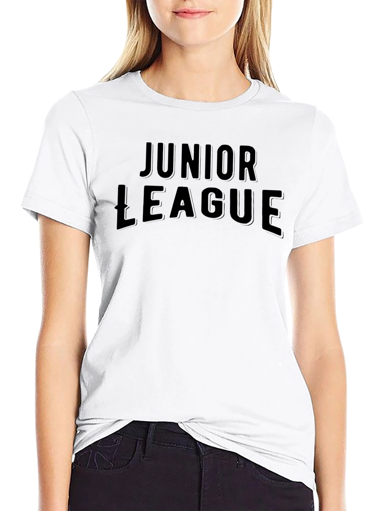 Junior League Black Tee
