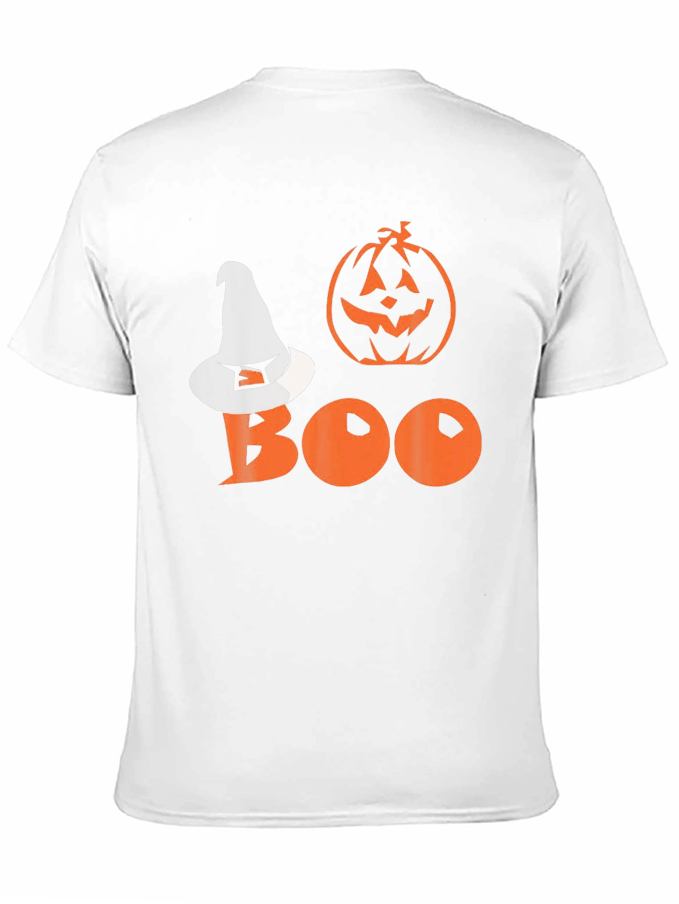 Halloween Boo T-Shirt - Witch Hat Pumpkin Tee