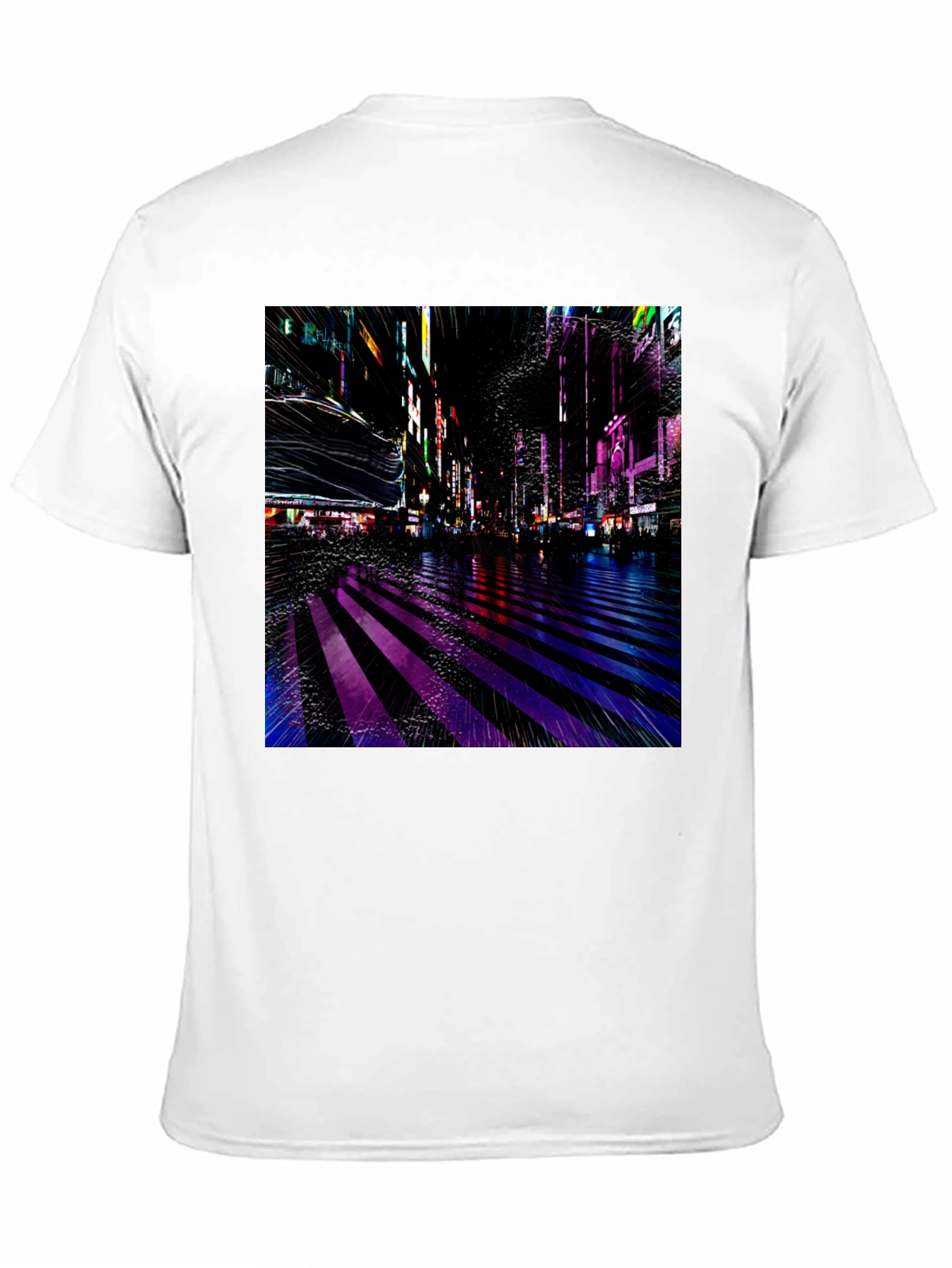 Neon Cityscape Graphic Tee