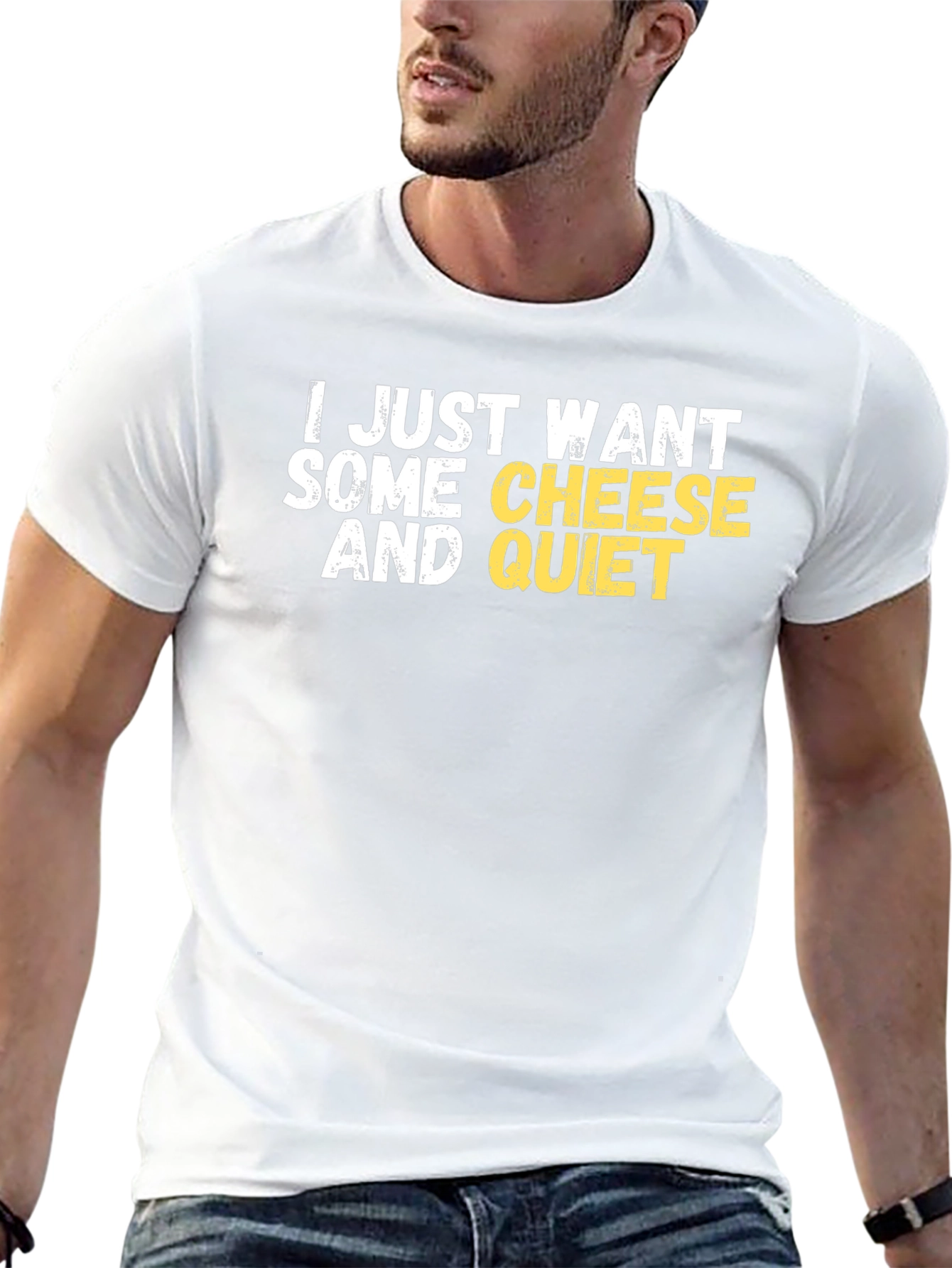 Cheese and Quiet Black T-Shirt