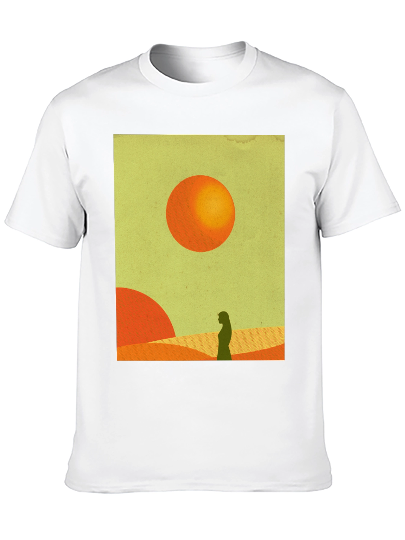 Desert Silhouette Graphic Tee - Modern Art T-Shirt