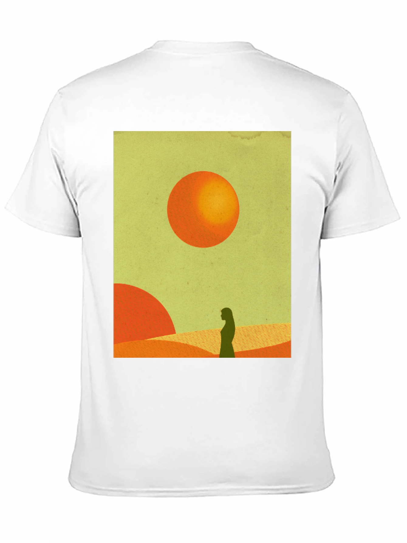 Desert Silhouette Graphic Tee - Modern Art T-Shirt