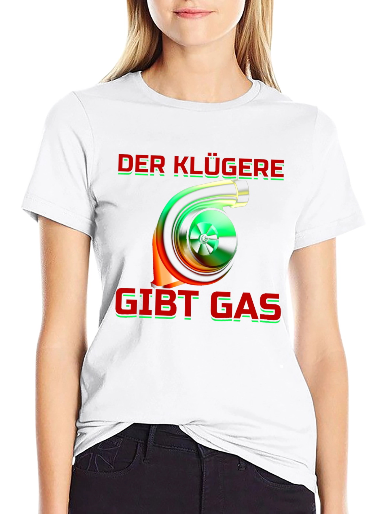 Turbo Boost T-Shirt - Der Klügere Gibt Gas