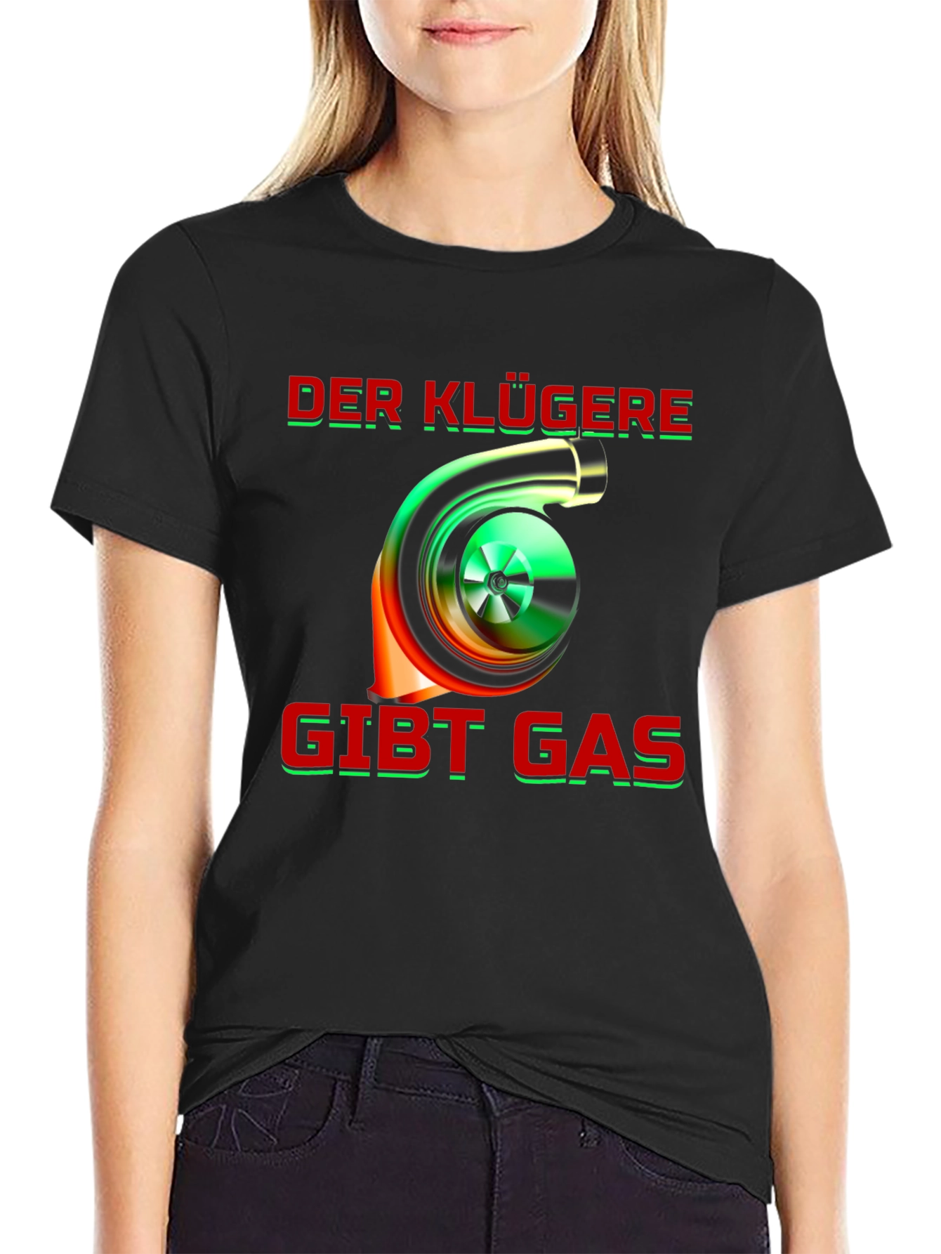 Turbo Boost T-Shirt - Der Klügere Gibt Gas