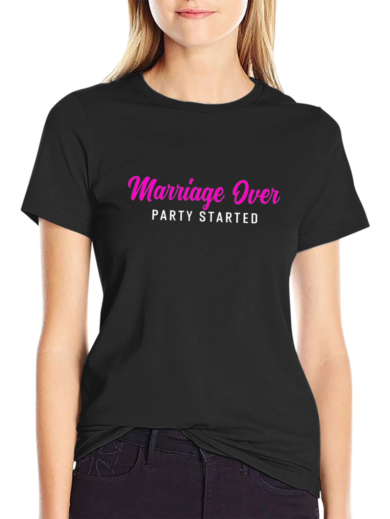 Marriage Over Party Started T-Shirt