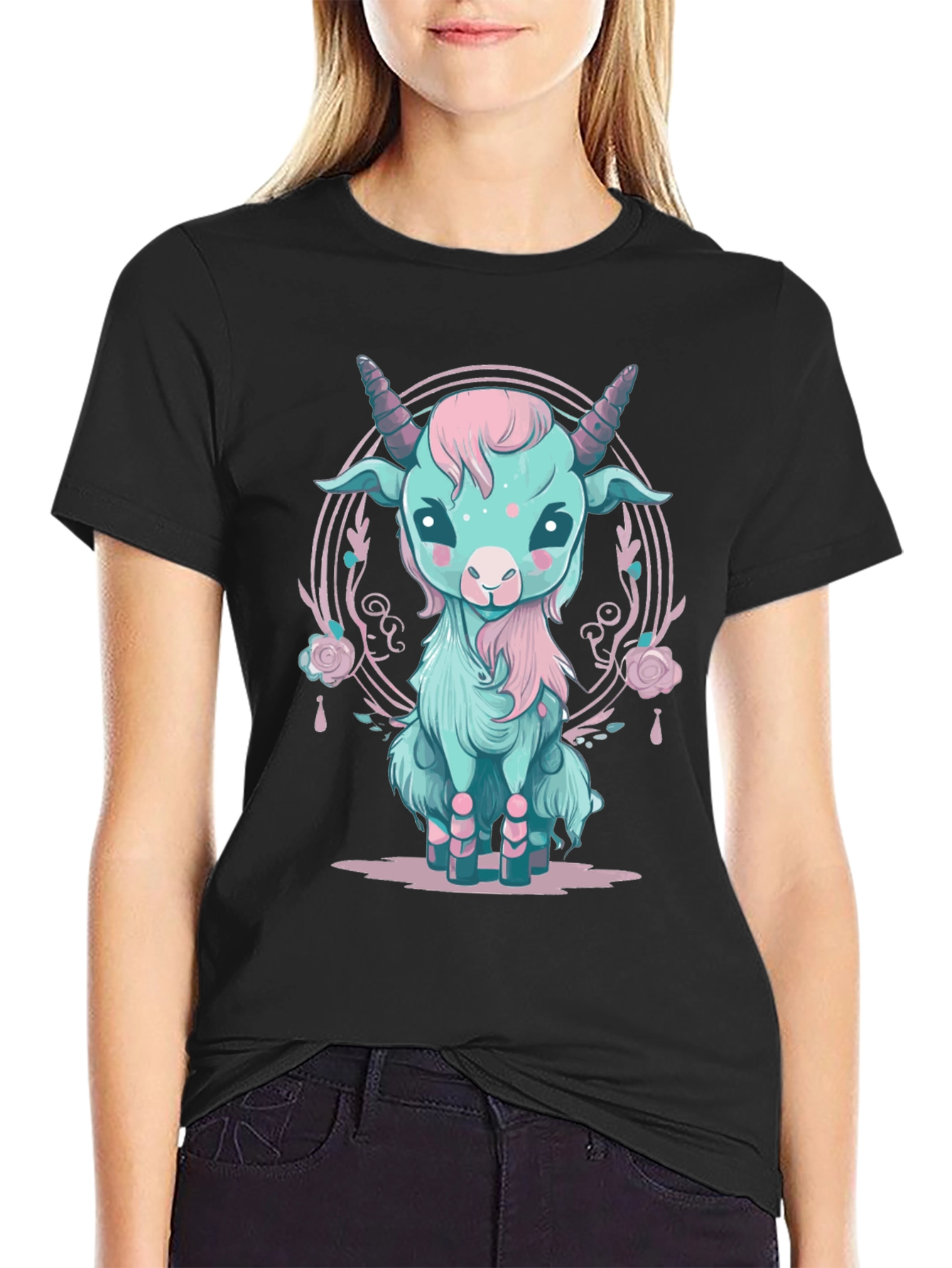 Pastel Goth Goat T-Shirt