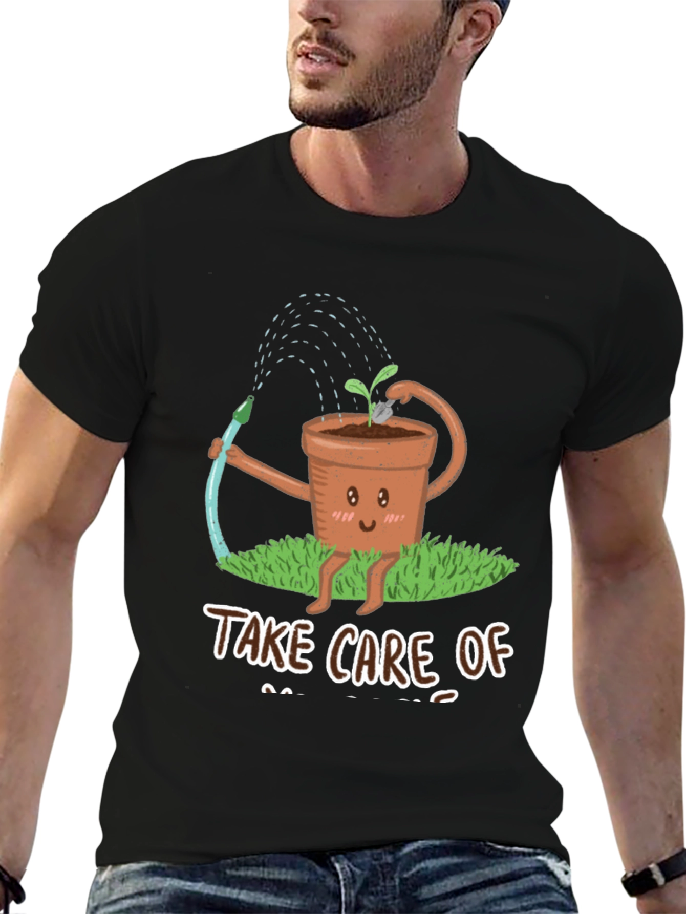 Take Care of Yourself Plant Graphic T-Shirt
