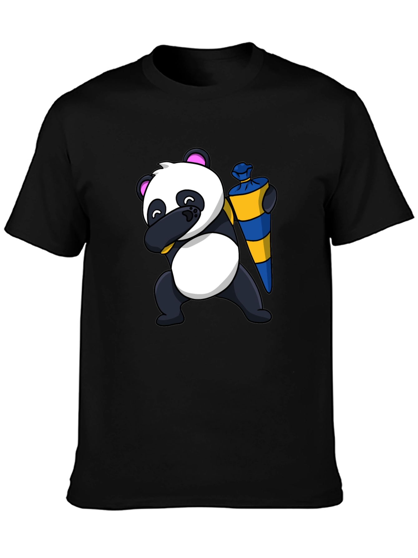 Panda Dab School Cone T-Shirt