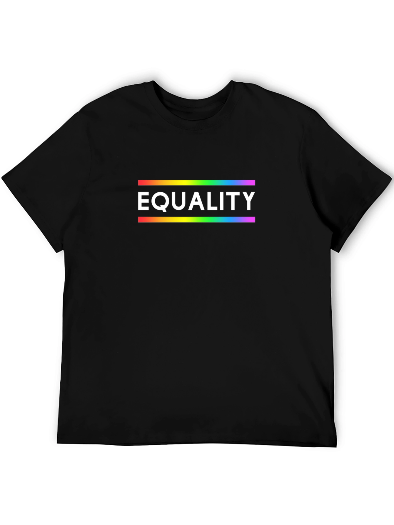 Equality Rainbow Pride T-Shirt - Black