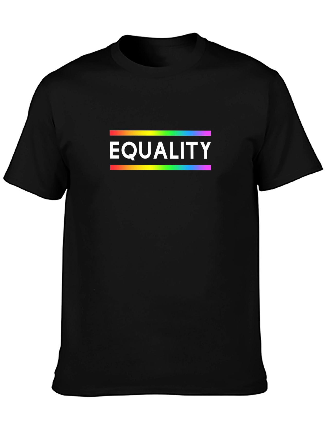 Equality Rainbow Pride T-Shirt - Black
