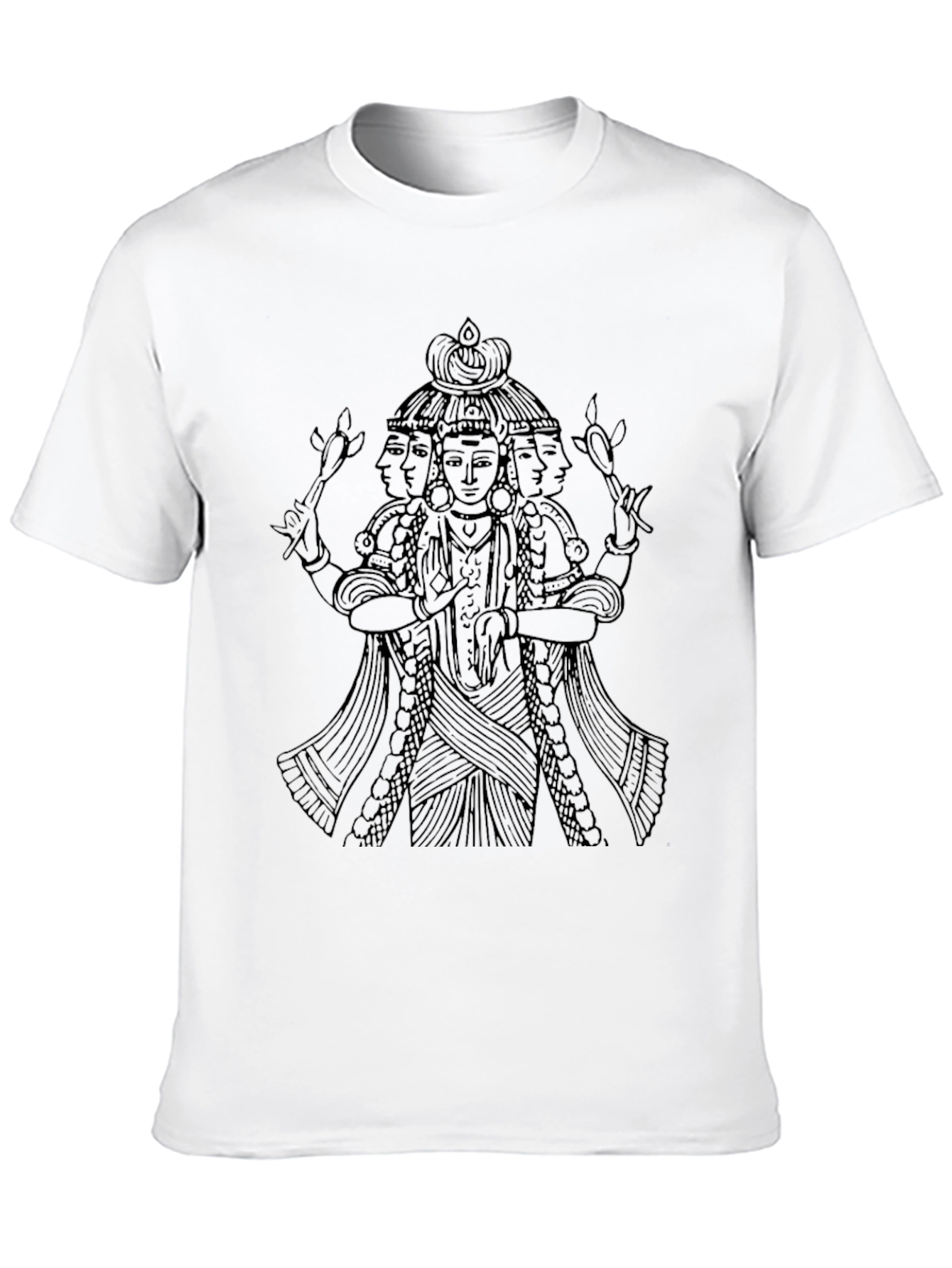 Brahma Graphic Tee - Unique Hindu God Design