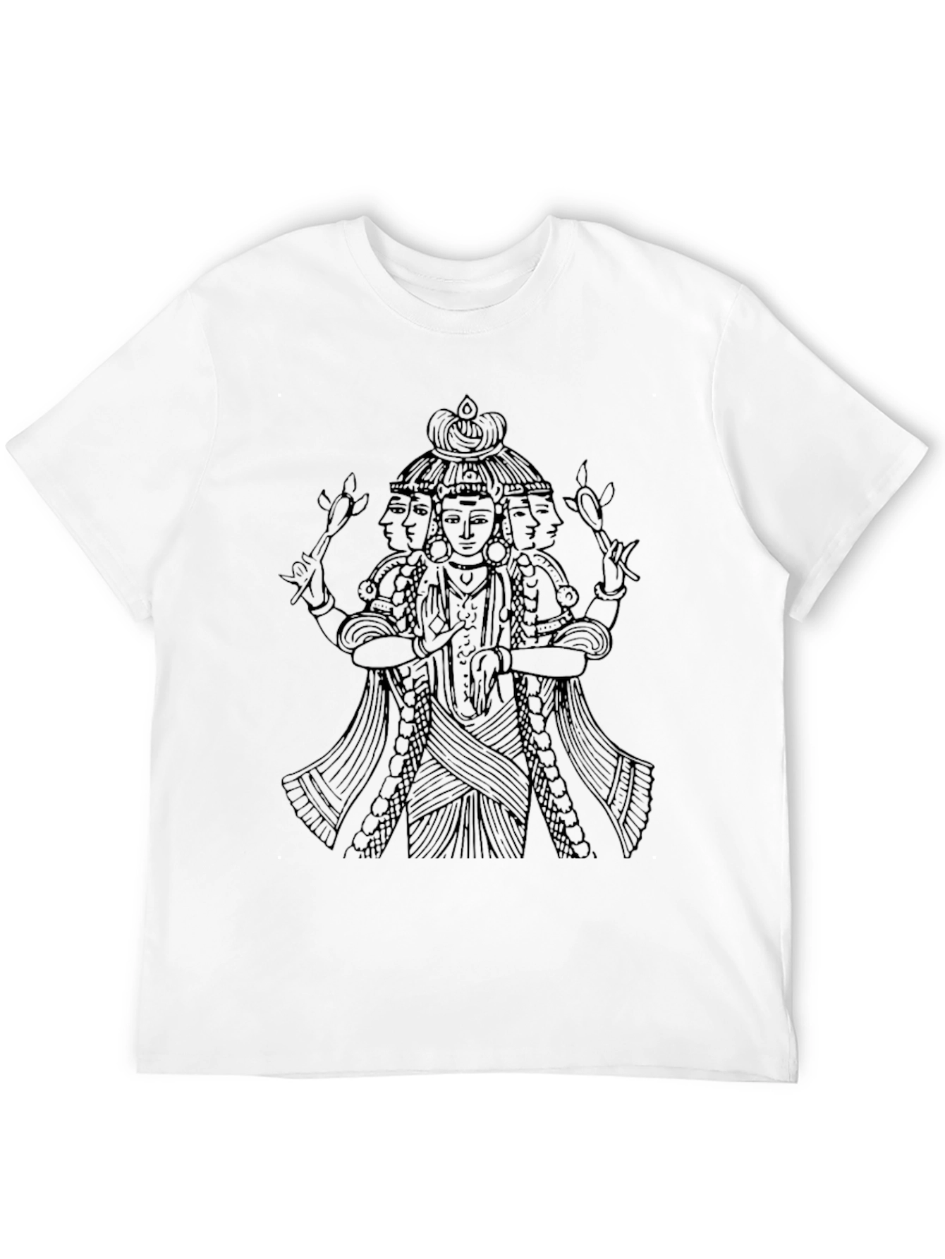 Brahma Graphic Tee - Unique Hindu God Design