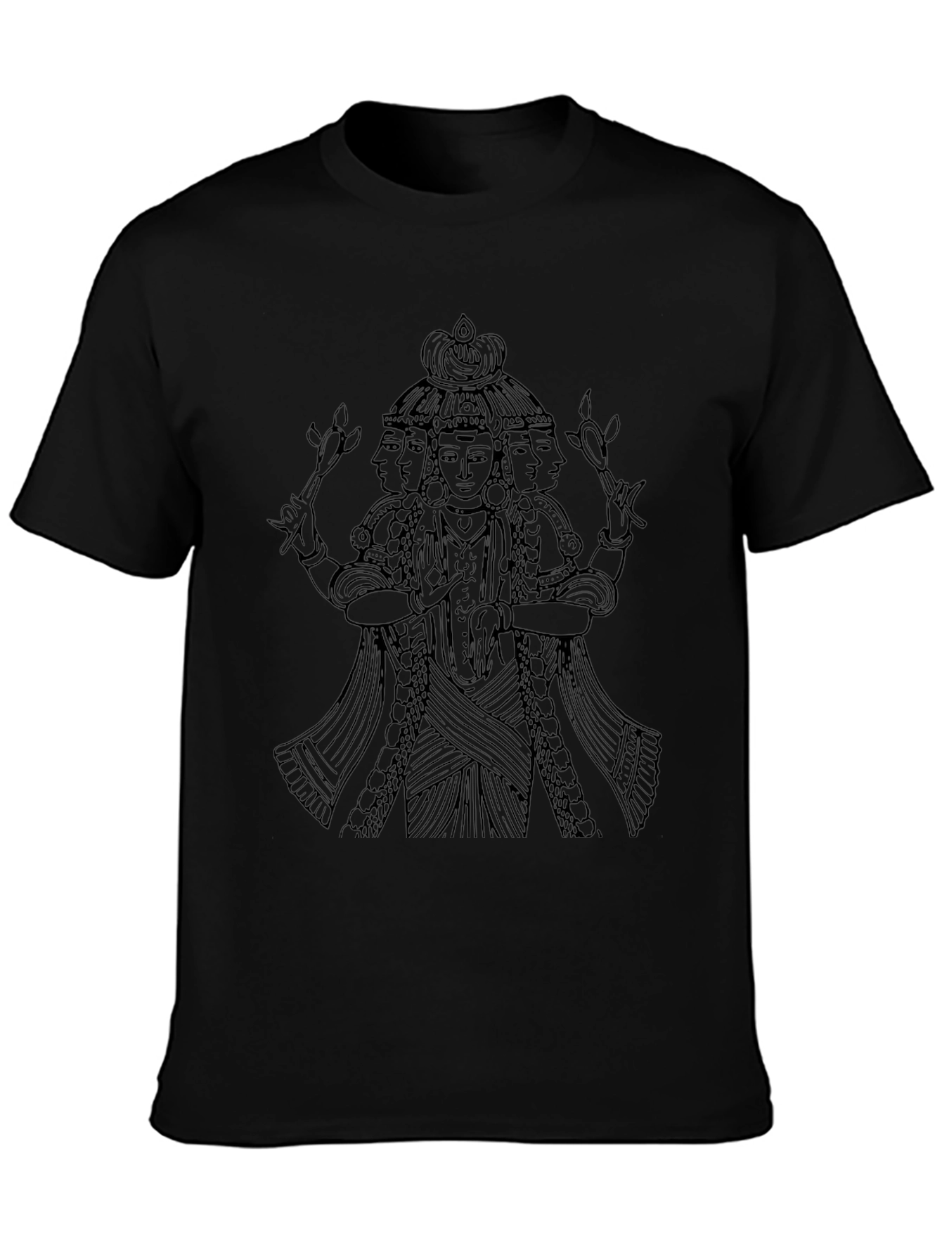 Brahma Graphic Tee - Unique Hindu God Design