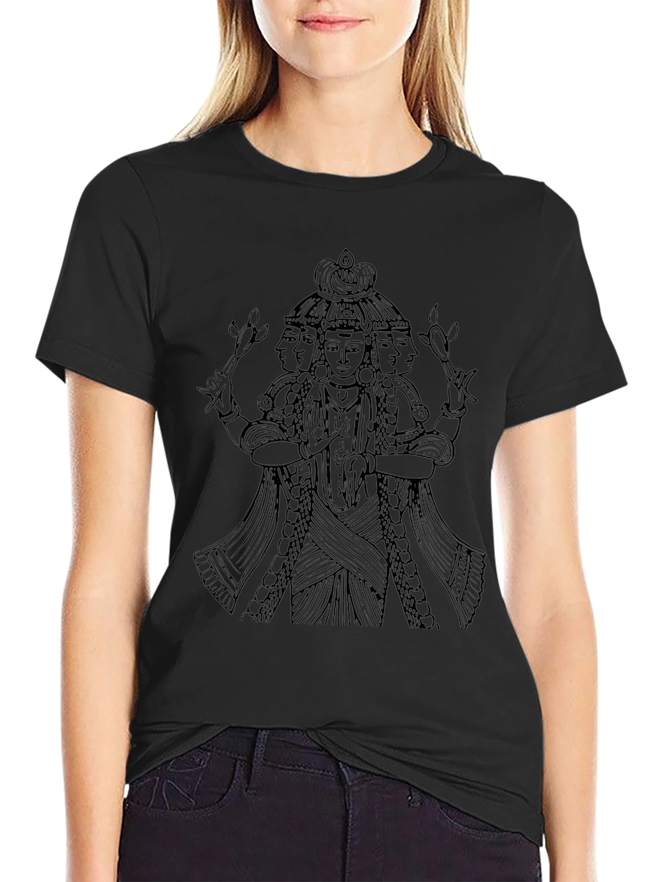 Brahma Graphic Tee - Unique Hindu God Design