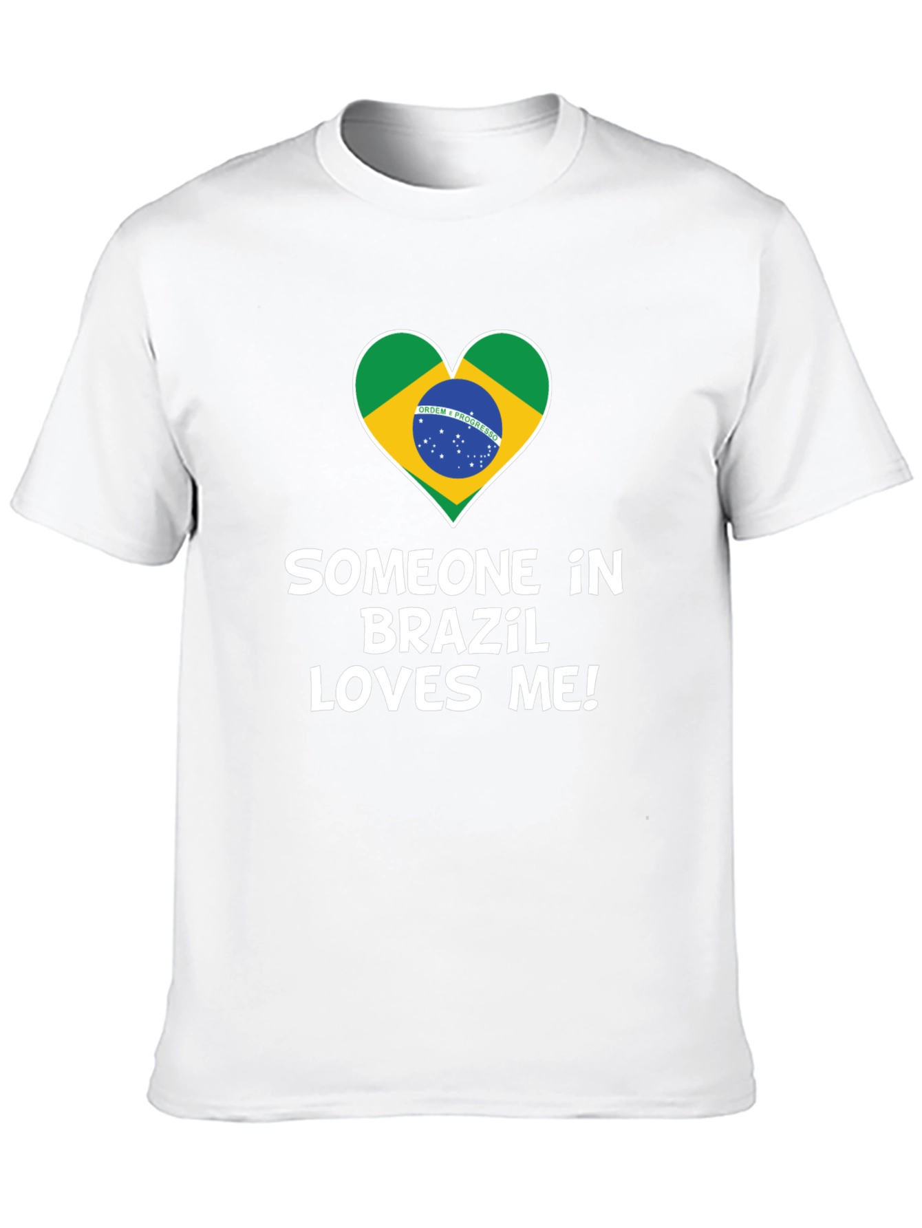 Brazil Love T-Shirt - Graphic Heart Tee