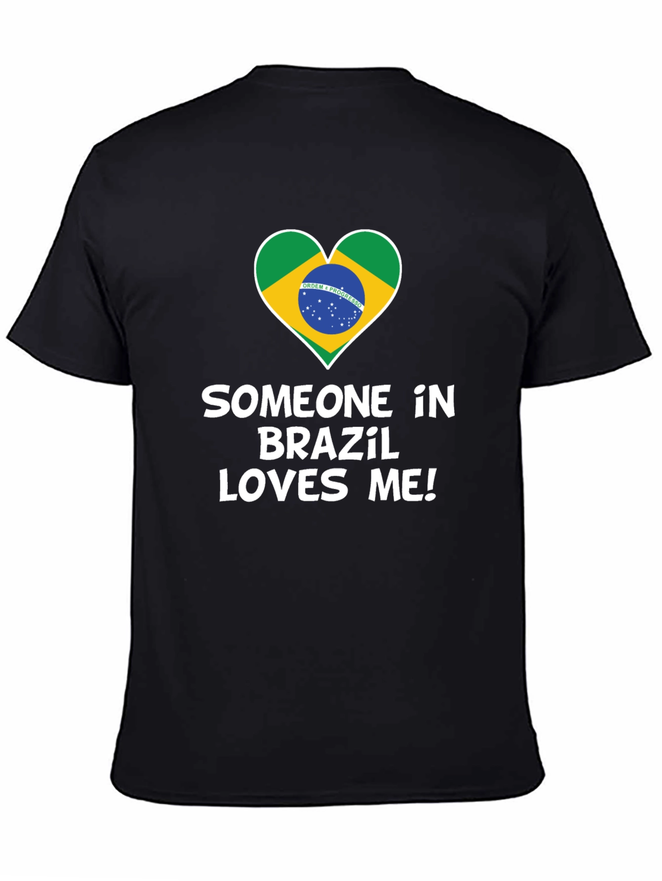 Brazil Love T-Shirt - Graphic Heart Tee