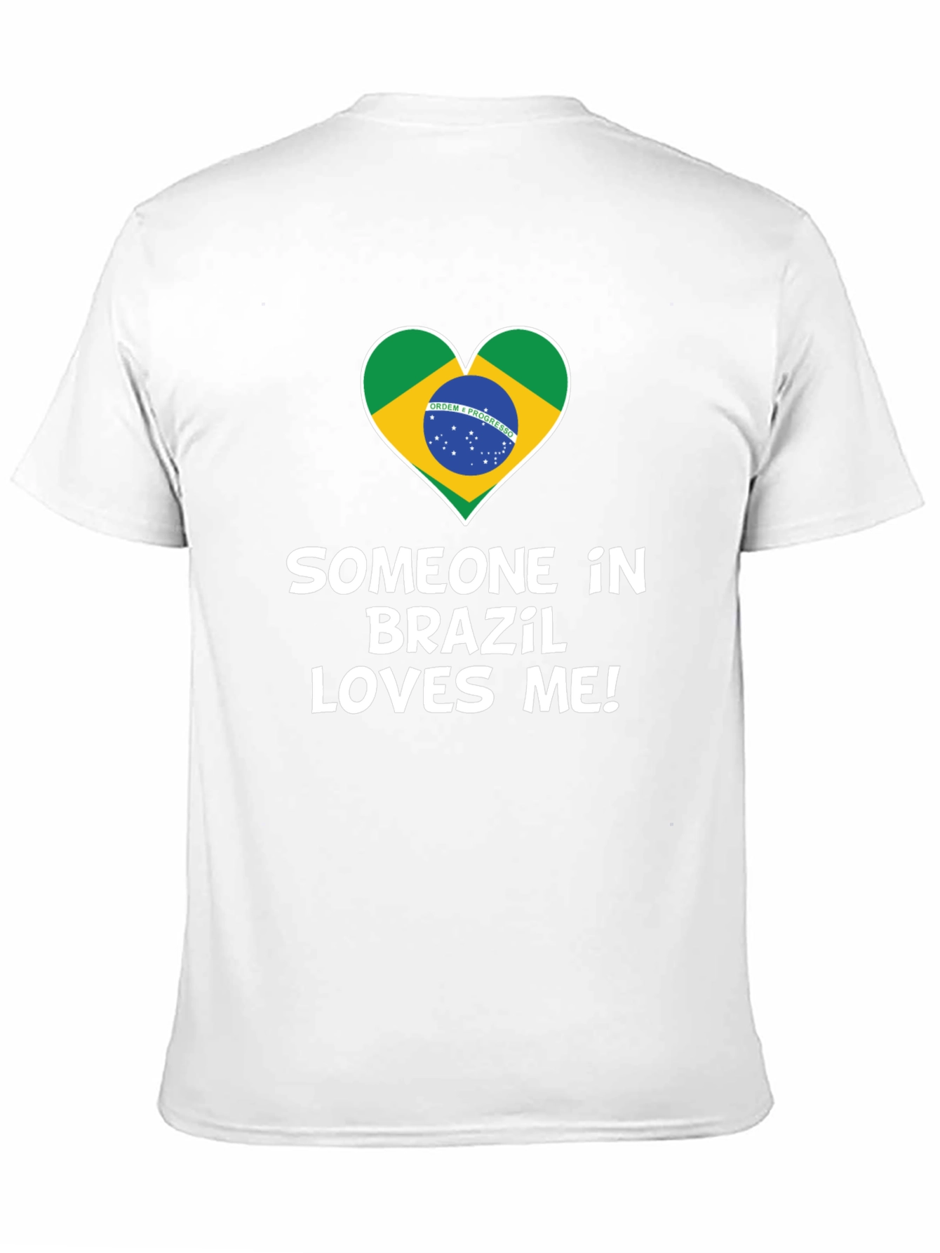 Brazil Love T-Shirt - Graphic Heart Tee