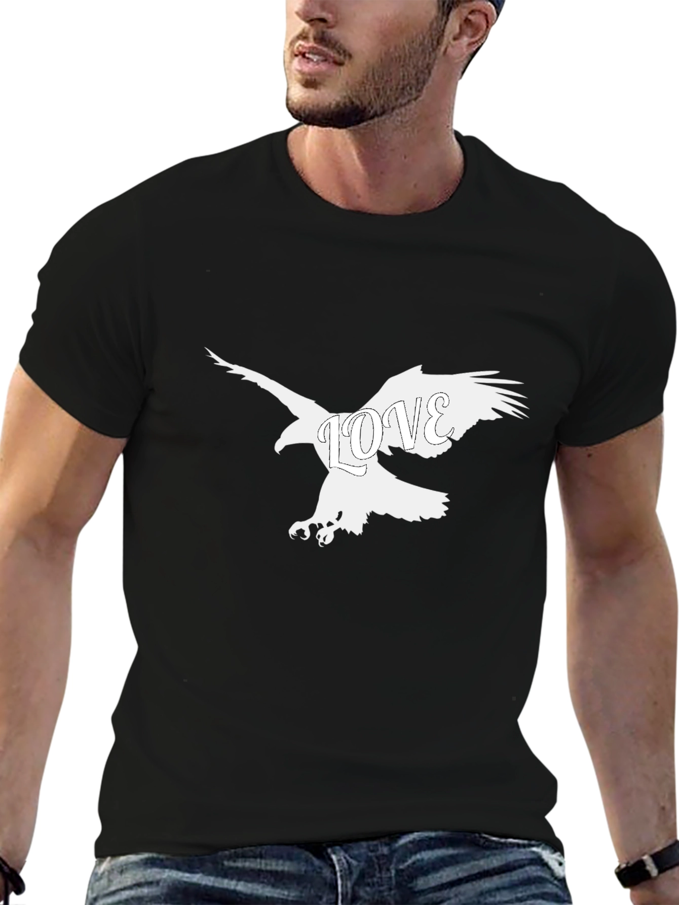 Black Eagle Love Graphic Tee