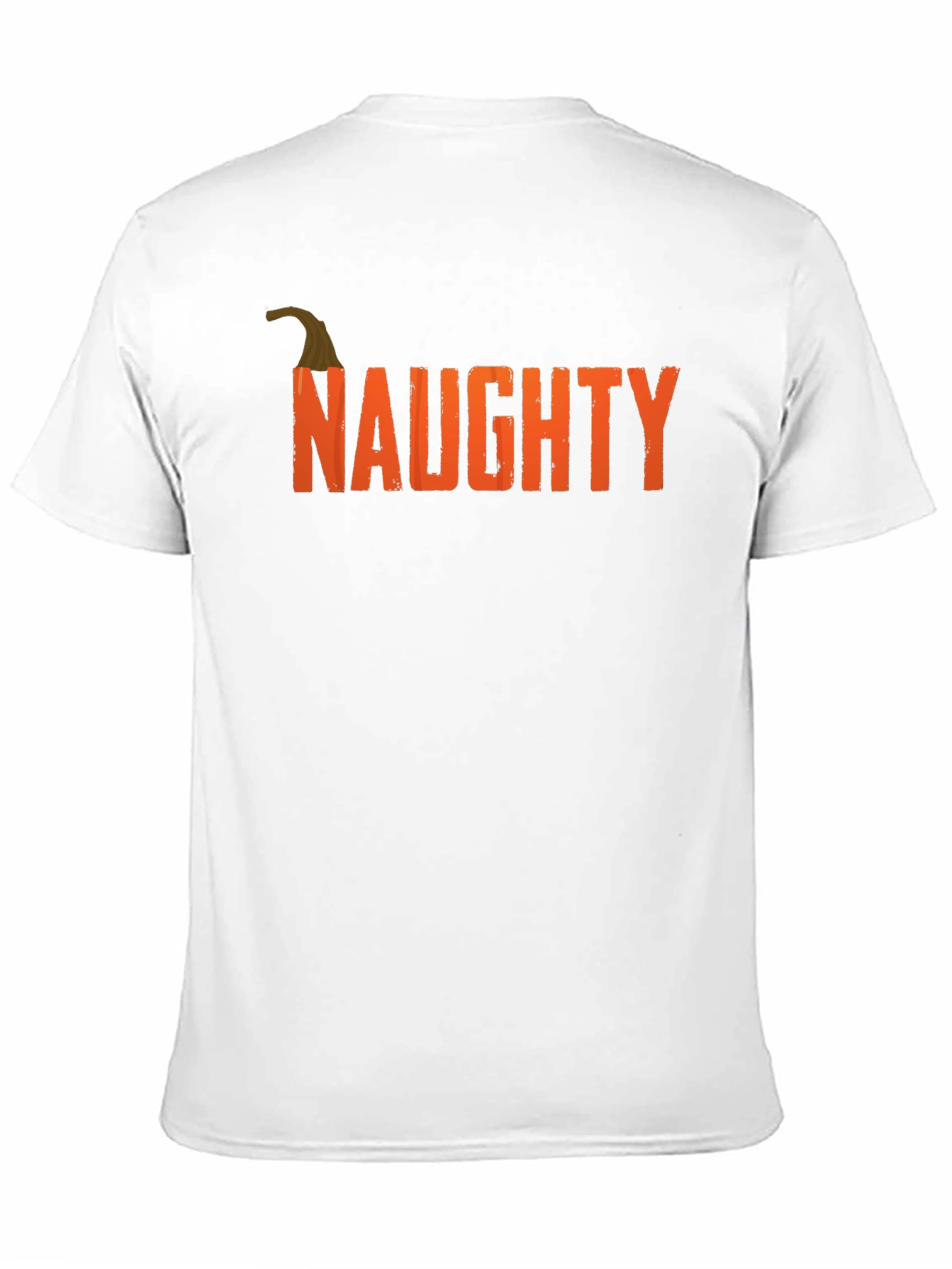 Naughty Pumpkin Halloween T-Shirt - Mens