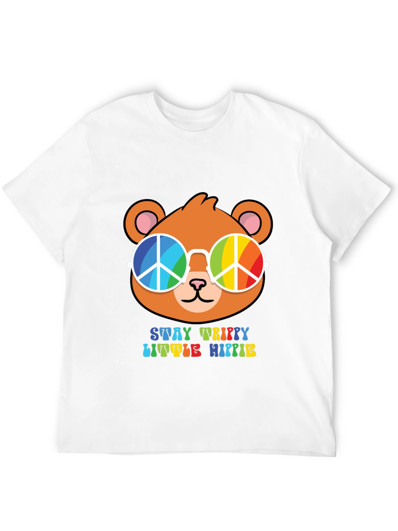 Stay Trippy Little Hippie Bear T-Shirt