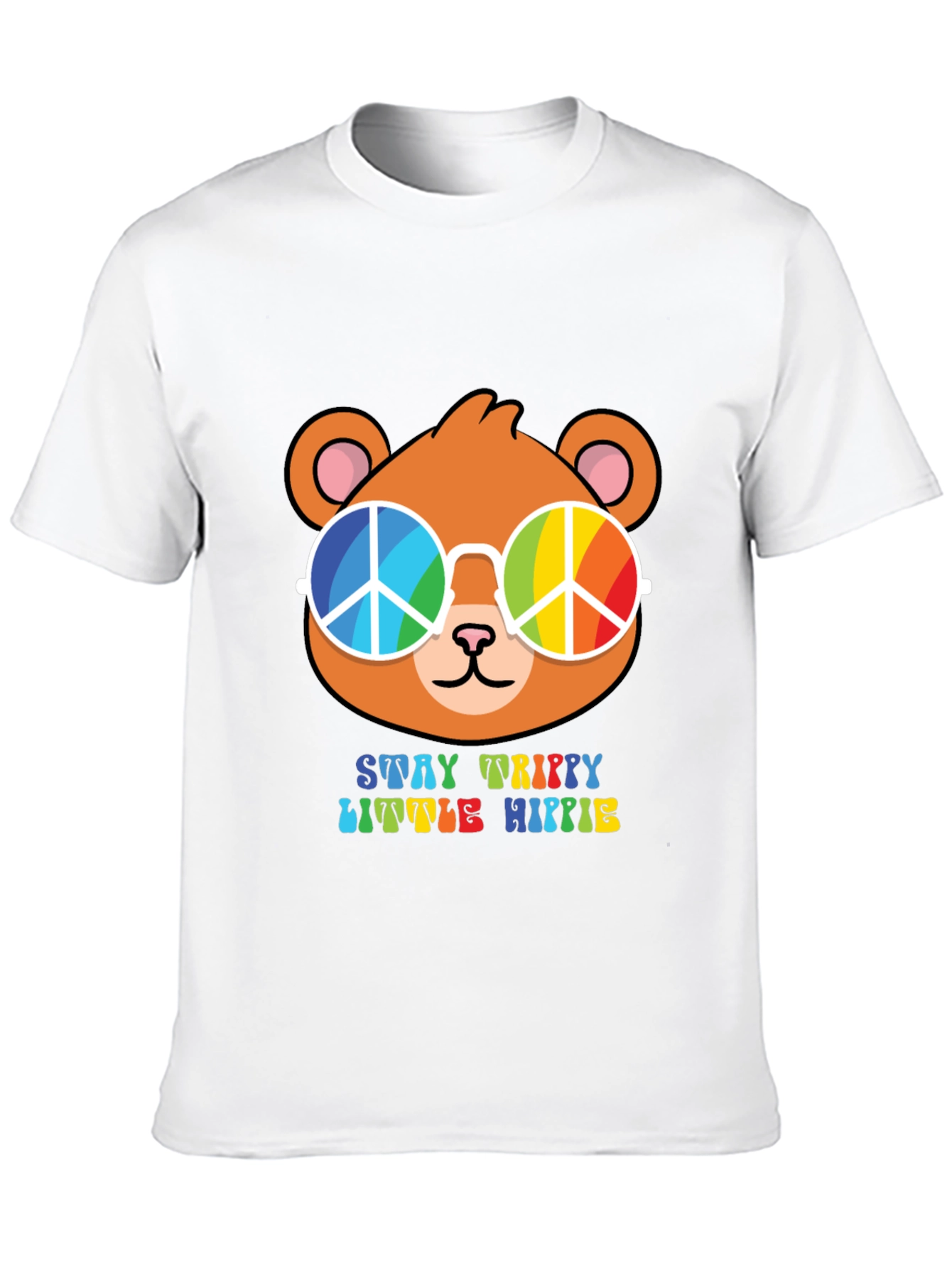 Stay Trippy Little Hippie Bear T-Shirt
