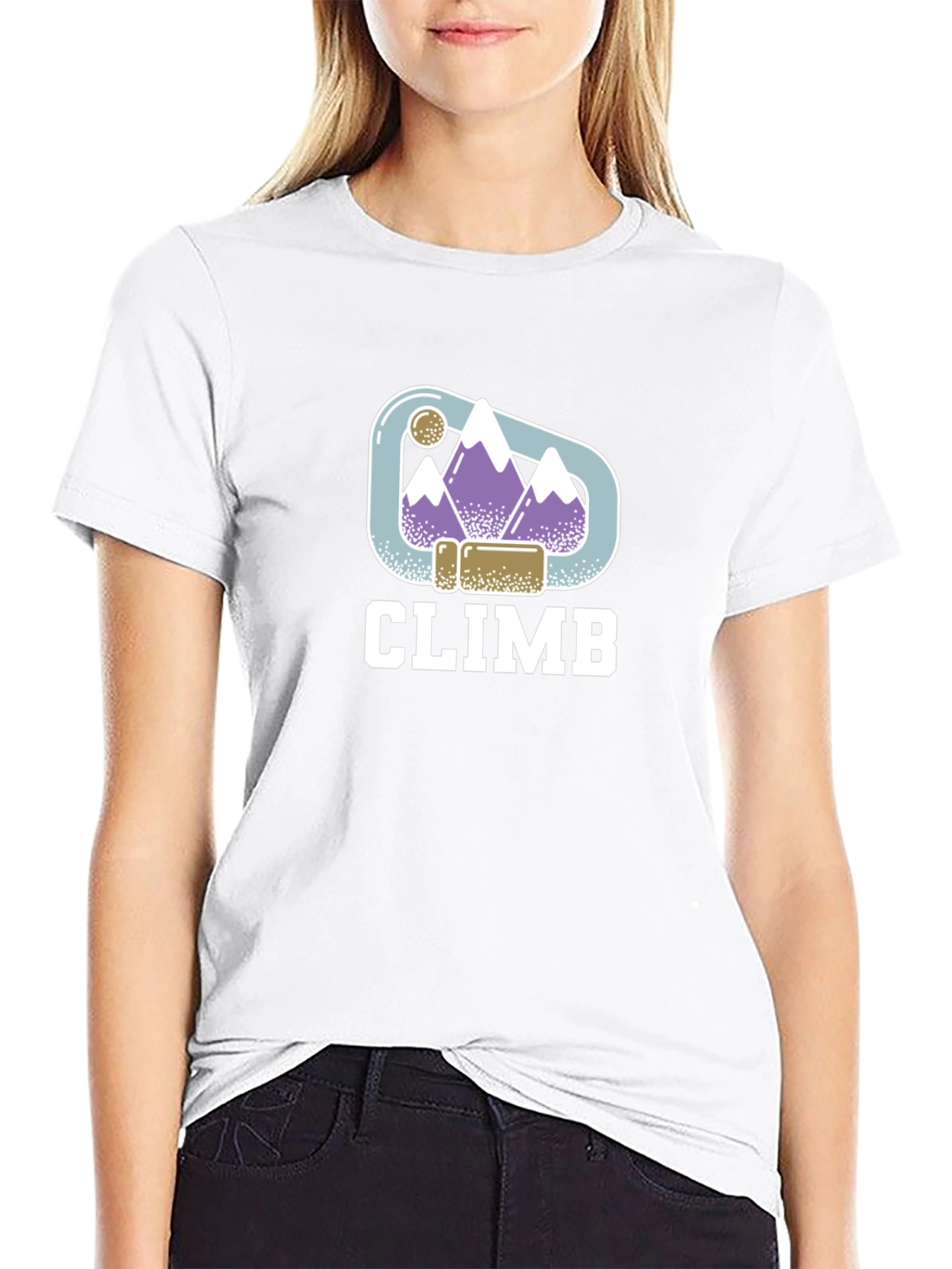 Climb T-Shirt: Mountain Climbing Design Tee
