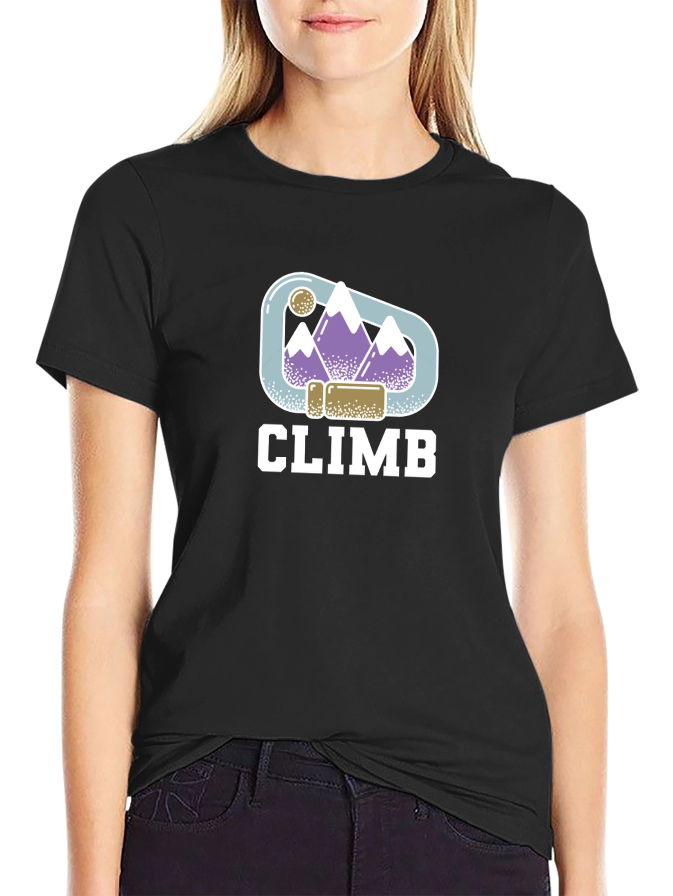 Climb T-Shirt: Mountain Climbing Design Tee