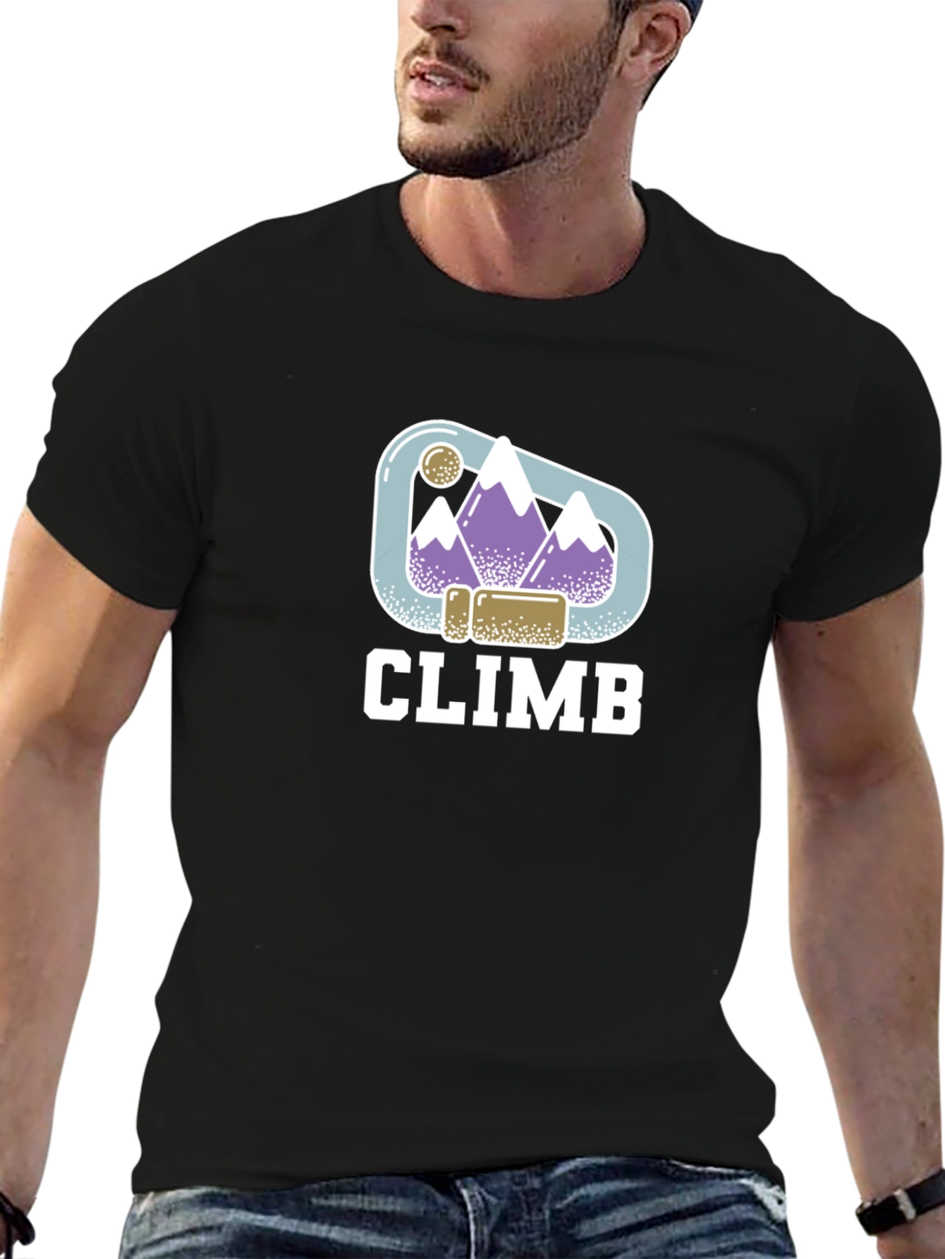 Climb T-Shirt: Mountain Climbing Design Tee